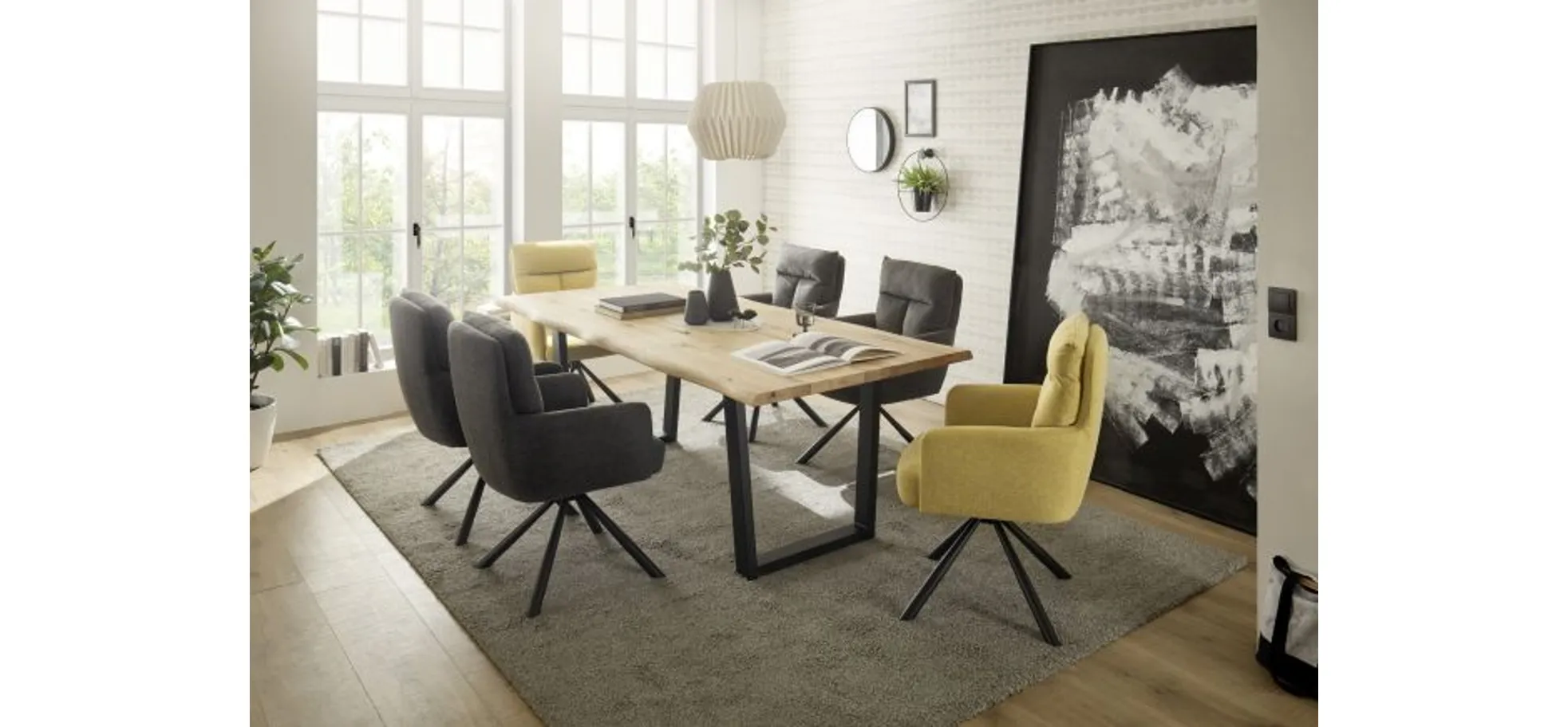 Armlehnstuhl, gelb - MyStyle 4021