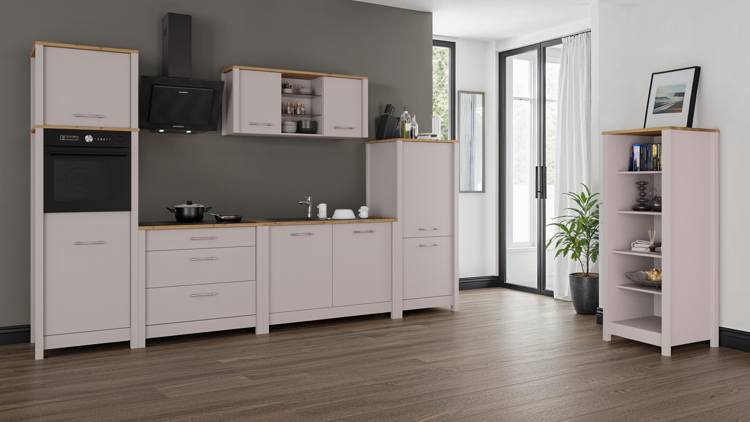 Schrankaufsatz, Kaschmir/Artisan Eiche - MyStyle 9004