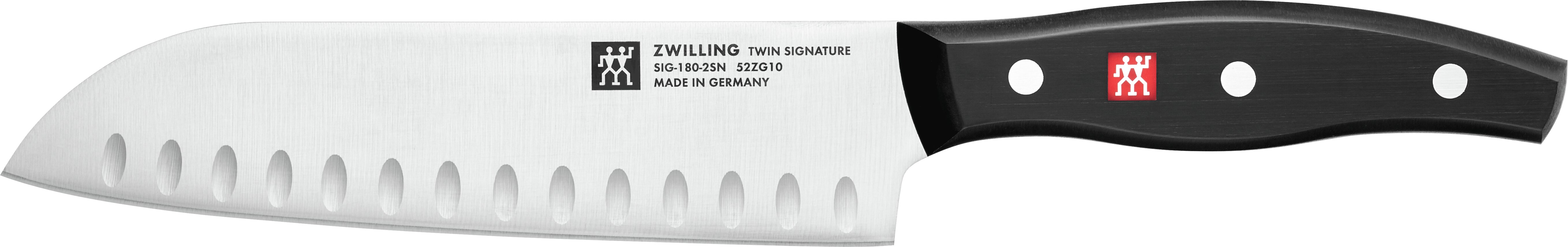 Santokumesser 18 cm, Kullenschliff - Signature