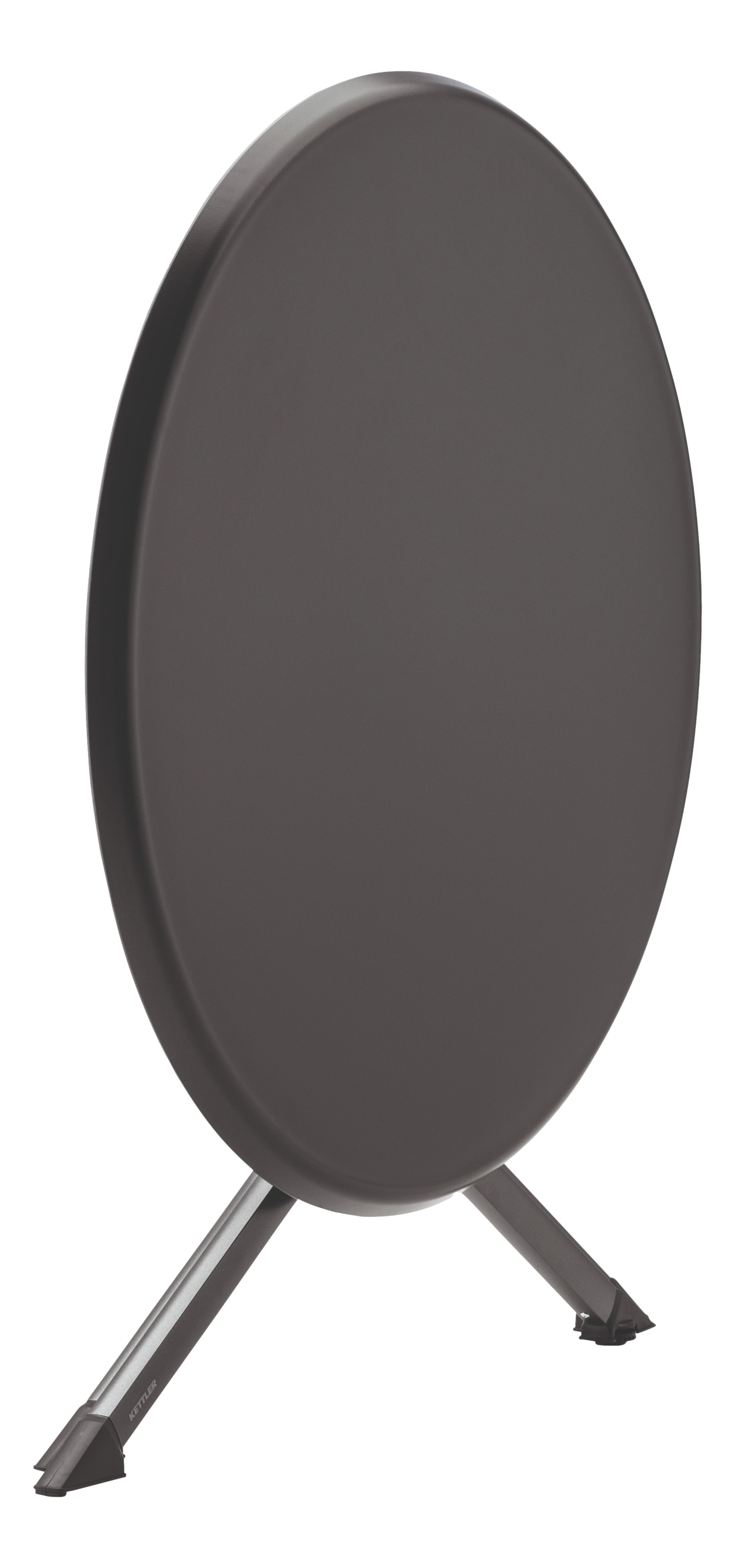 Klapptisch, anthrazit, rund - Boulevard