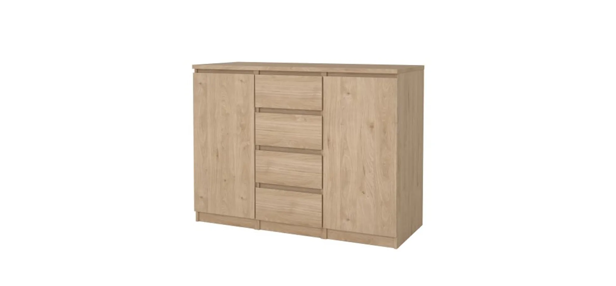 Kommode - B ca. 121 cm, Jackson Hickory Nachbildung