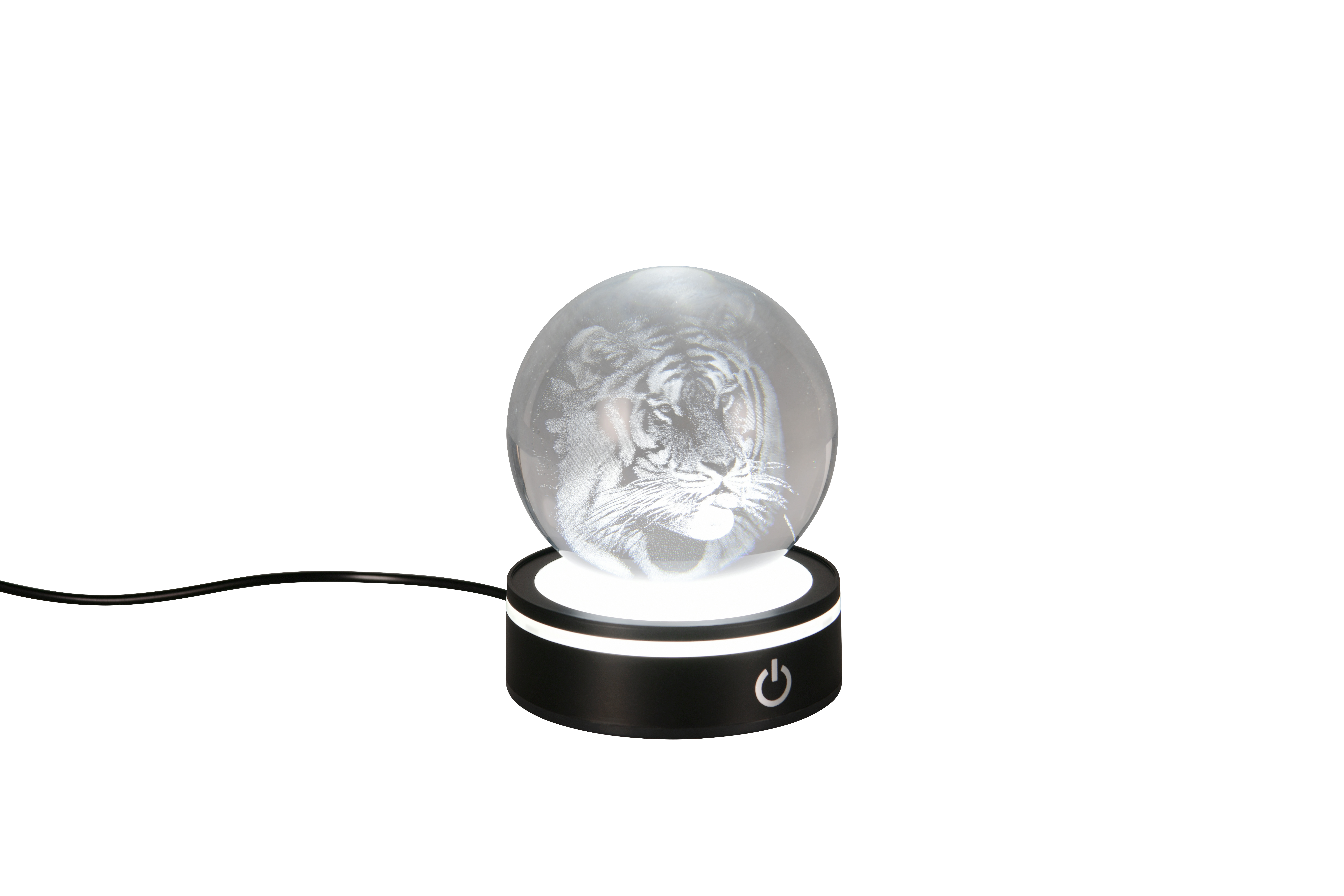 Tischleuchte ROSEBUD - LED, Kunstst., schwarz, ca. Ø8xH.10cm