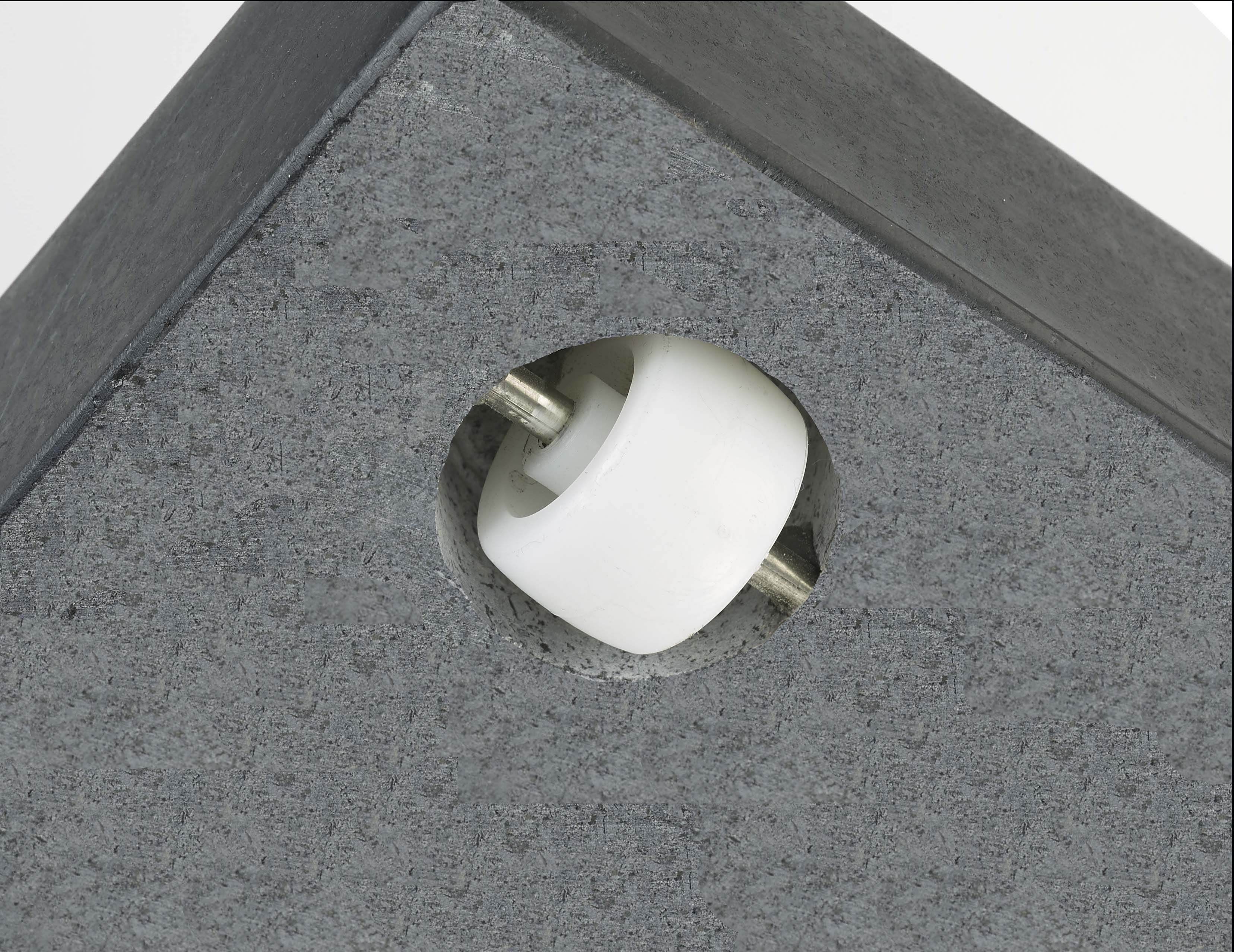 Schirmständer, 90 kg, Granit schwarz - Arezzo 90kg