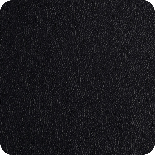 ASA 4er Set Untersetzer, black, Lederoptik - ca. 10 x 10 cm