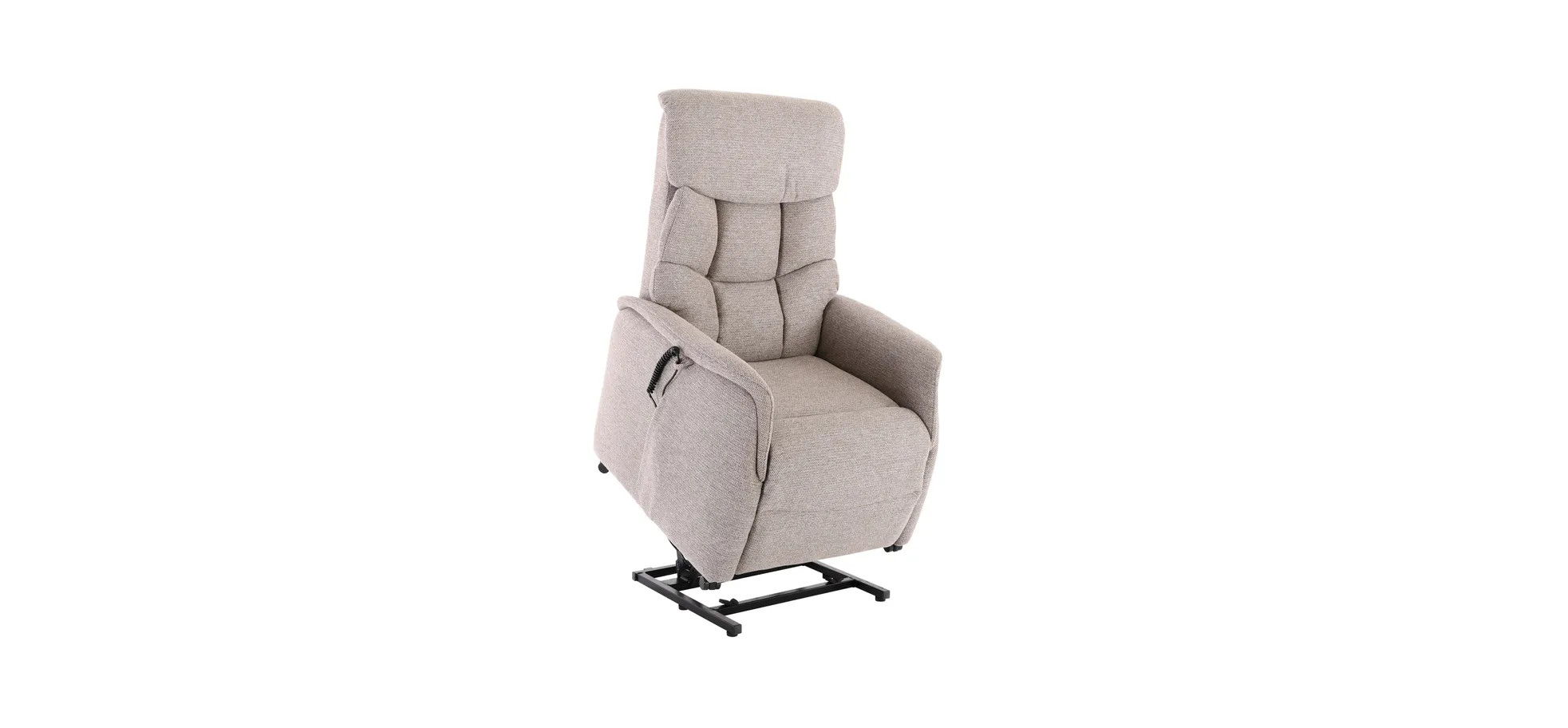 Fernsehsessel, Stoff braun/beige - Marlo