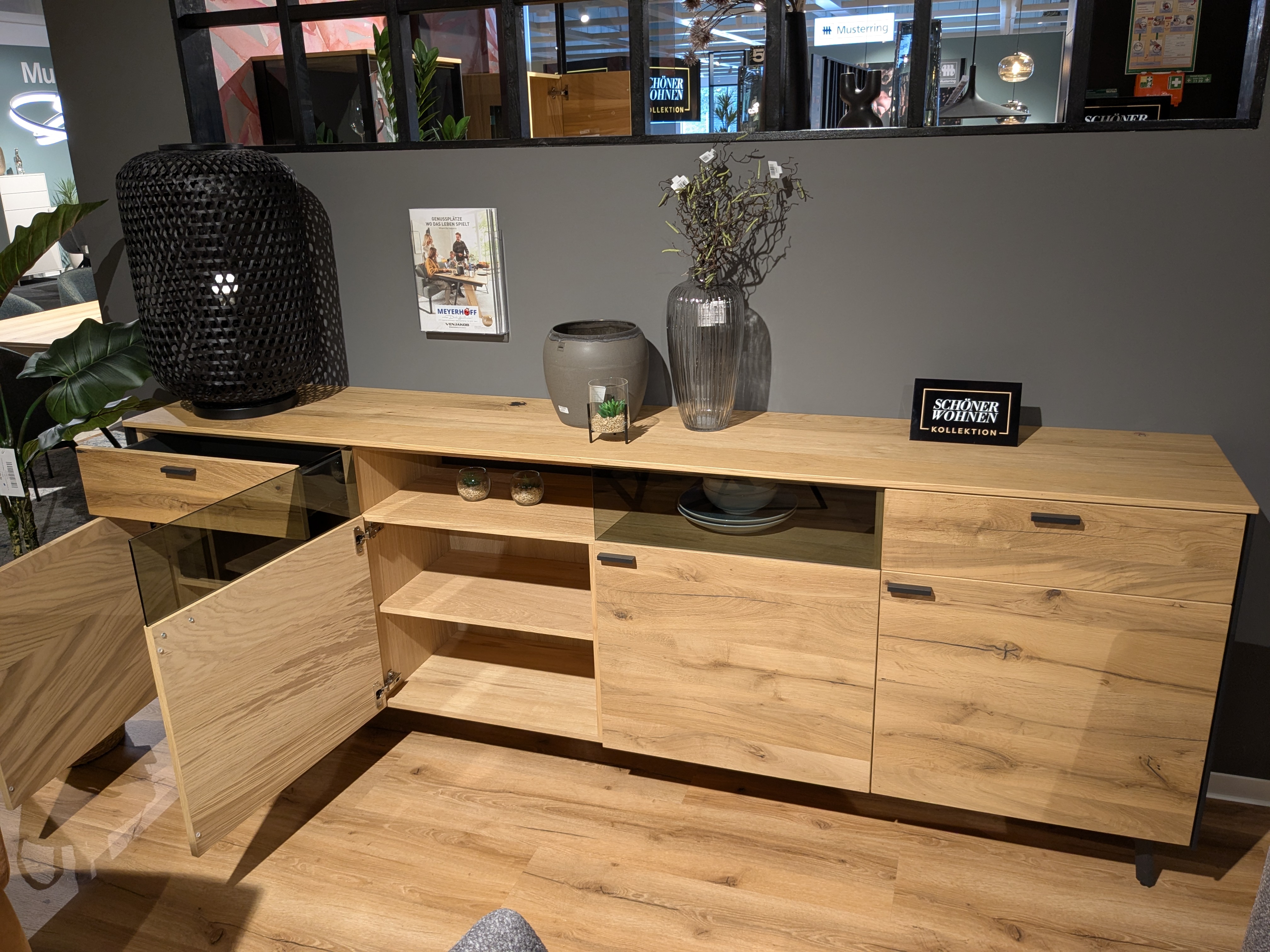 Sideboard, Eiche rustico hell geölt - SW Andra