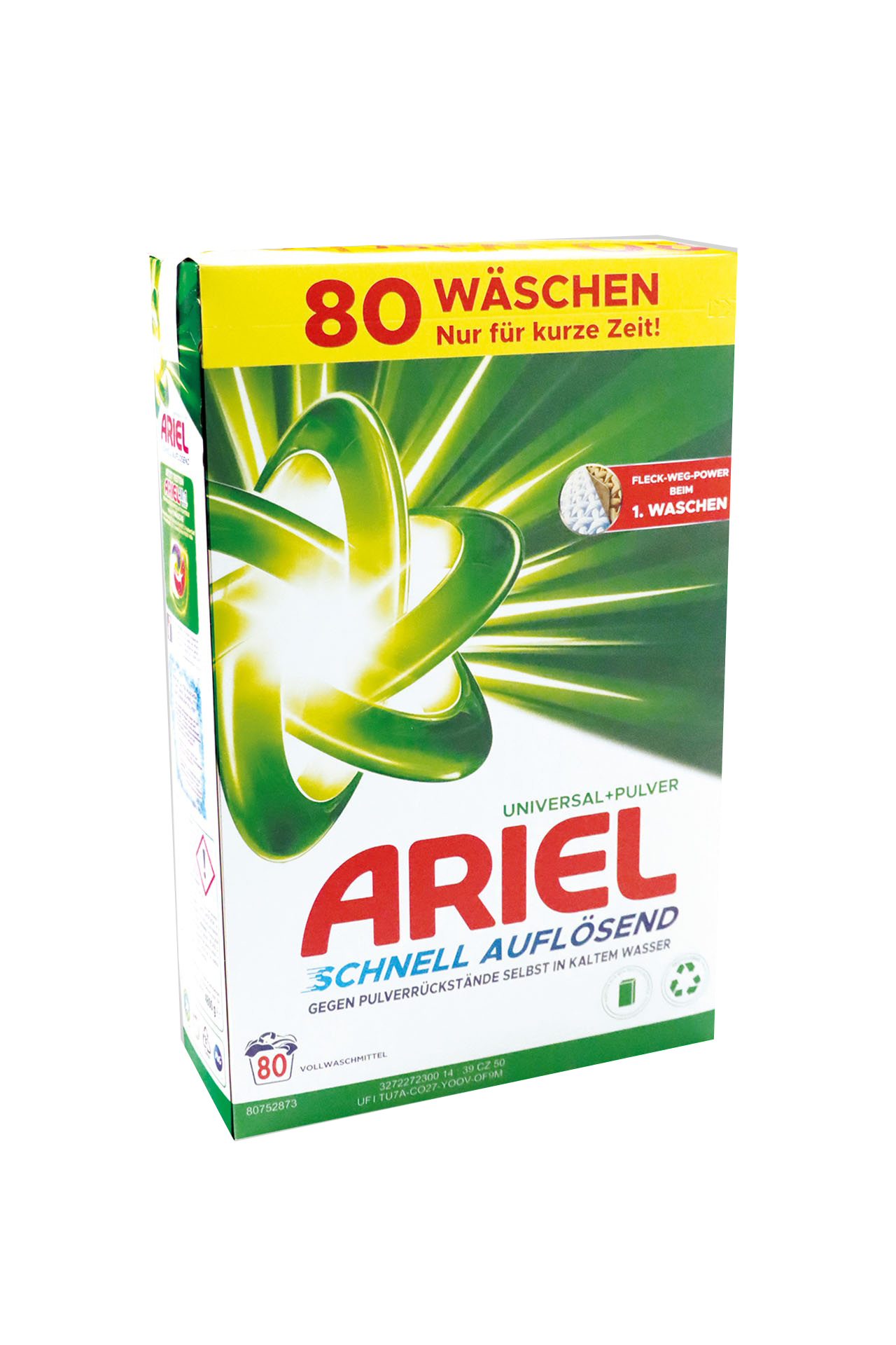 Ariel Waschmittel - 4,8kg, 80WL