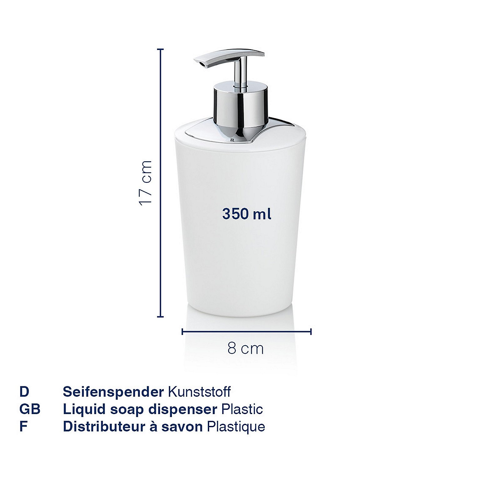 Seifenspender Marta 17 cm - Kunststoff jadegrün