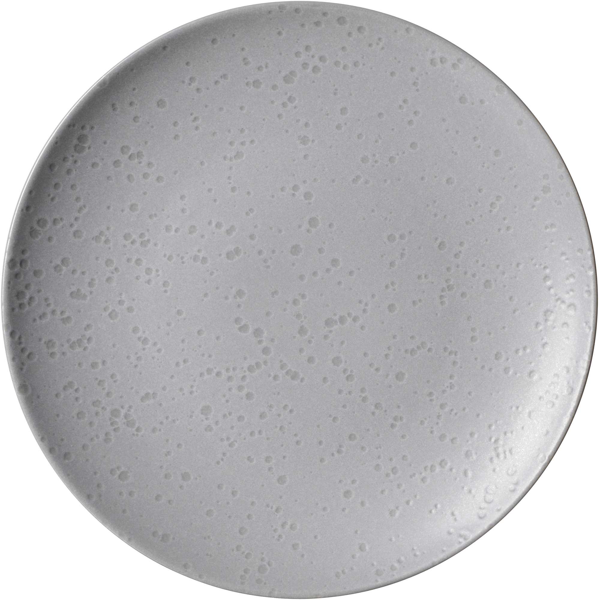 Speiseteller Kitwe Grau 28 cm - Steingut, spülmaschinenfest, rund, grau