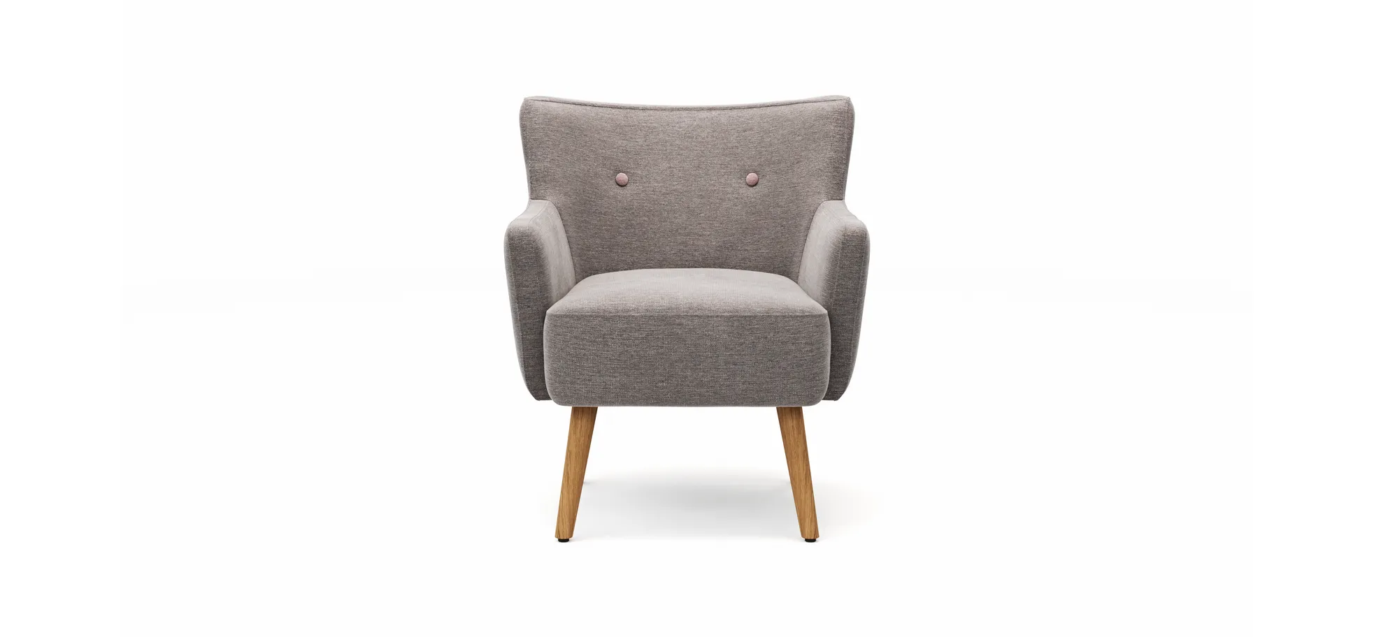 Sessel Baldwin - Stoff, Violett Sessel Baldwin - Stoff, Violett