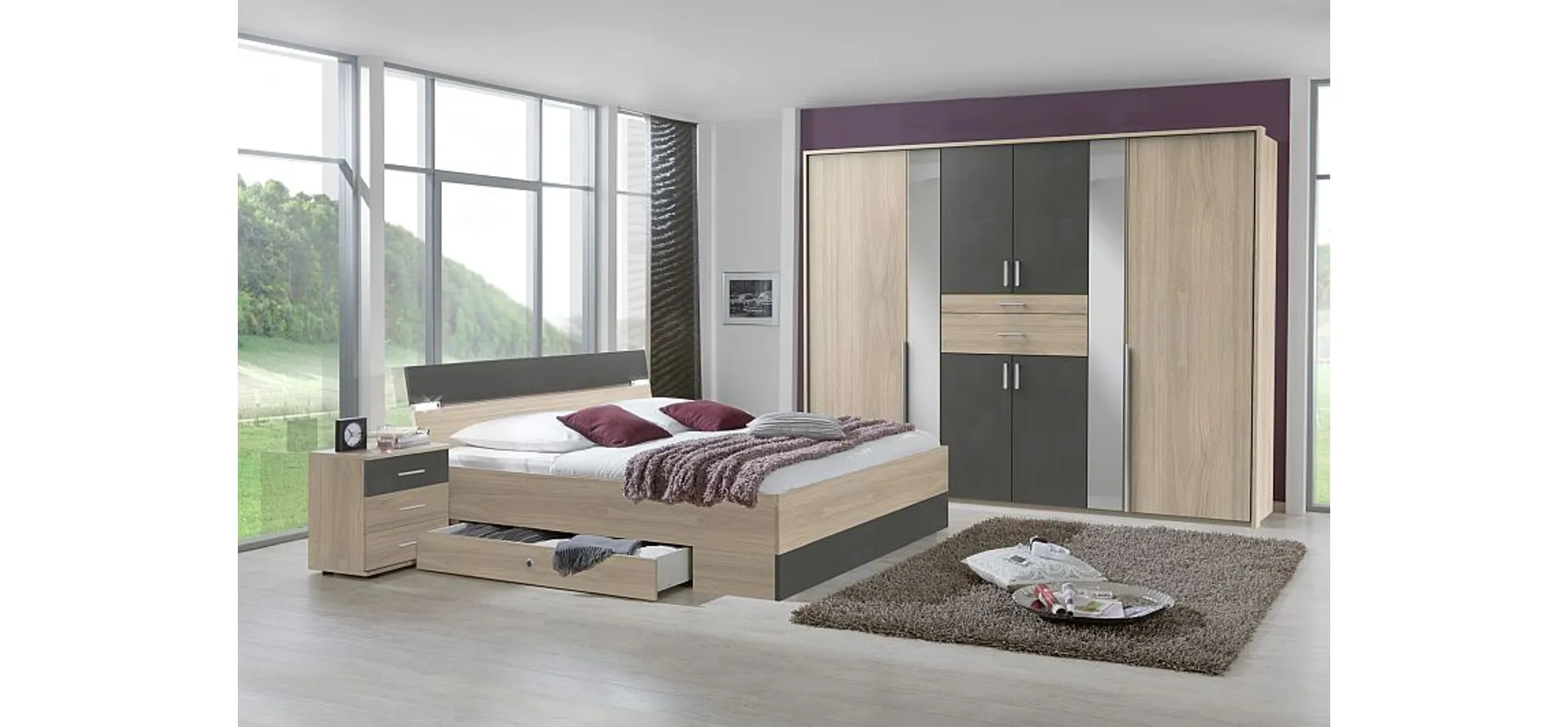 Drehtürenschrank, saharagrau - MyStyle 3074