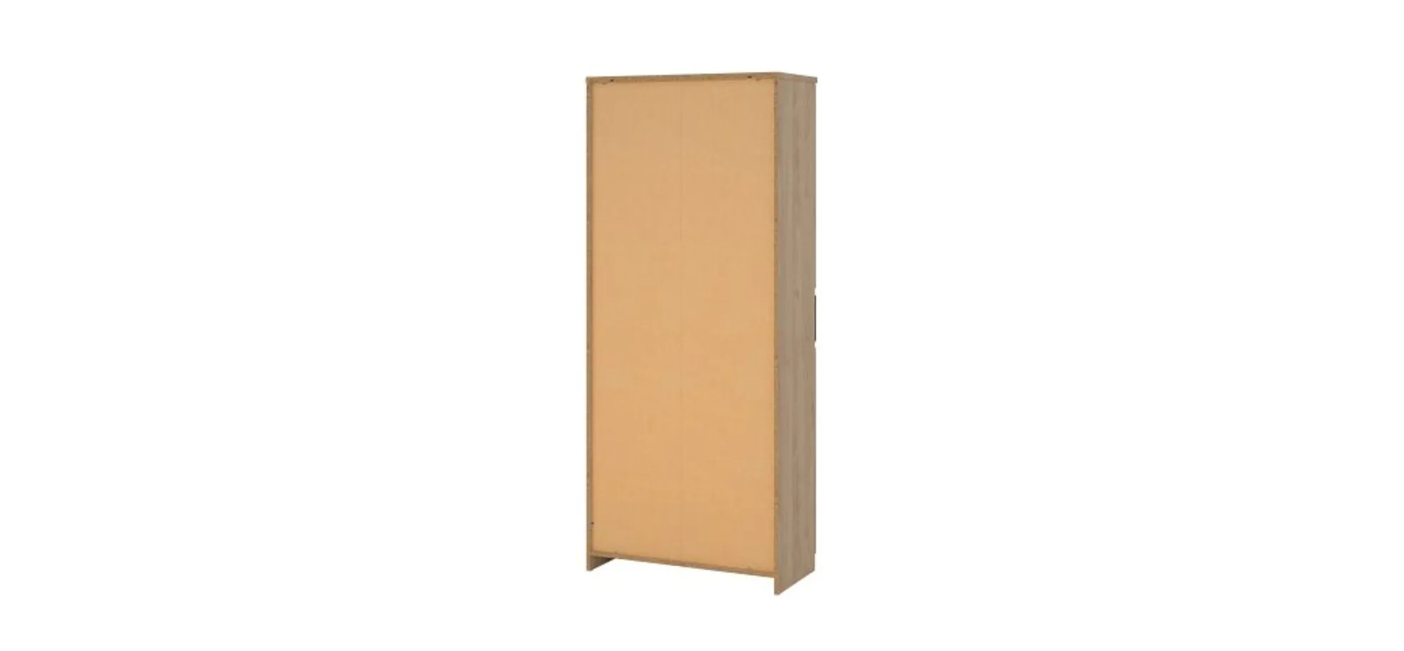 Schuhschrank - B ca. 81 cm, Jackson Hickory Nachbildung, Schwarz