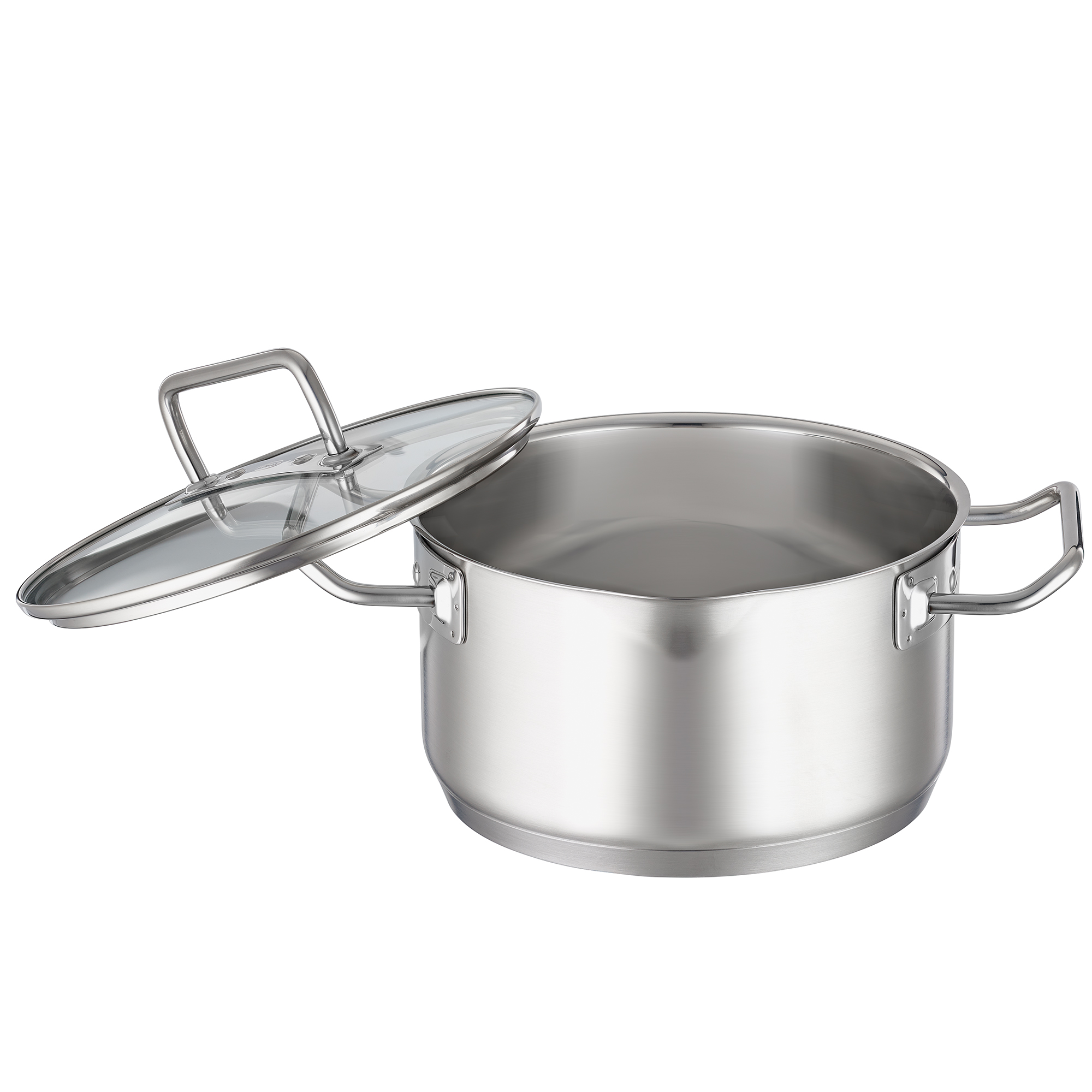 RÖSLE, Kochtopf mit Deckel Ø 20cm EXPERTISO - Edelstahl, Glas Sodalime getempered