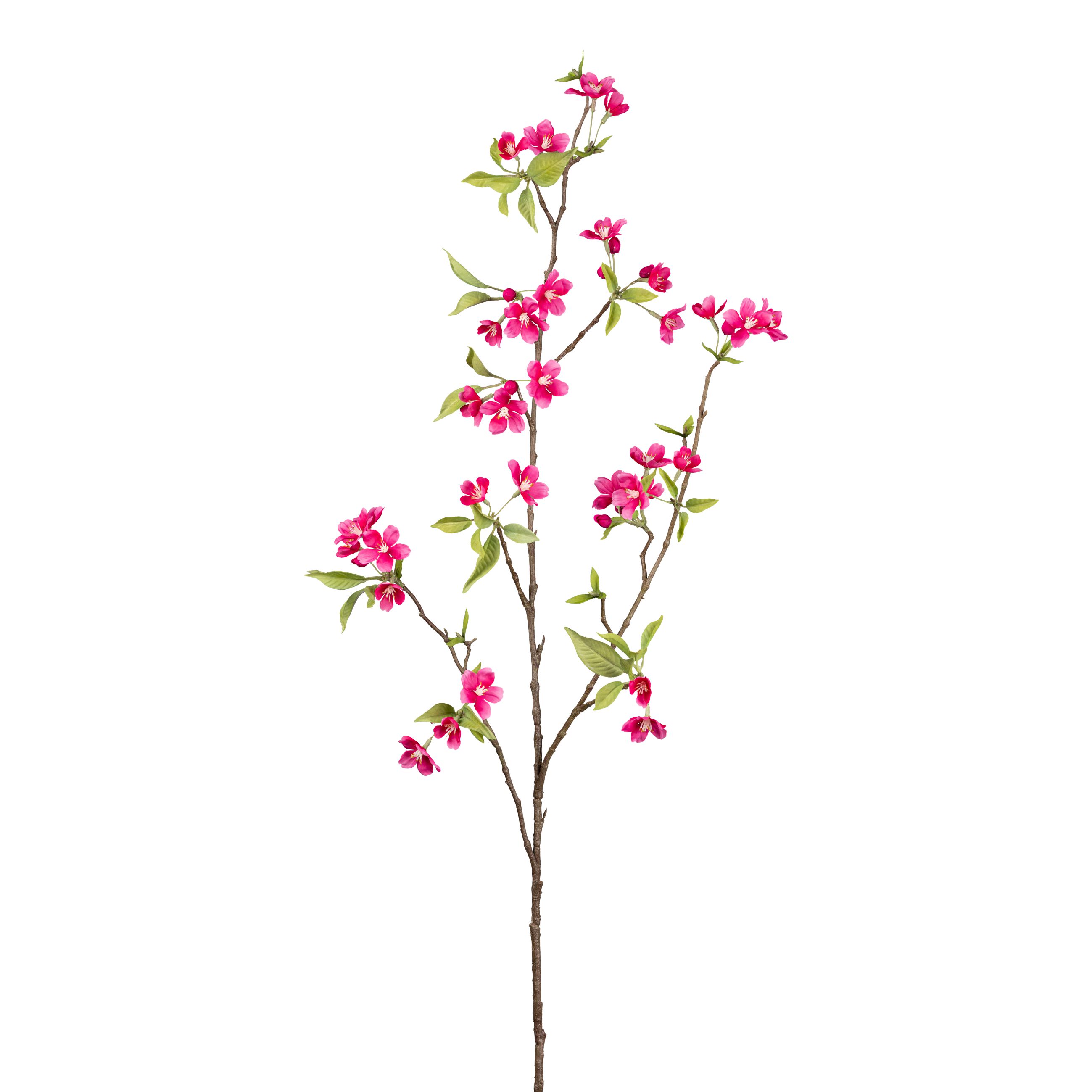 Kunstblume - Birnenblütenzweig, 115 cm, cerise