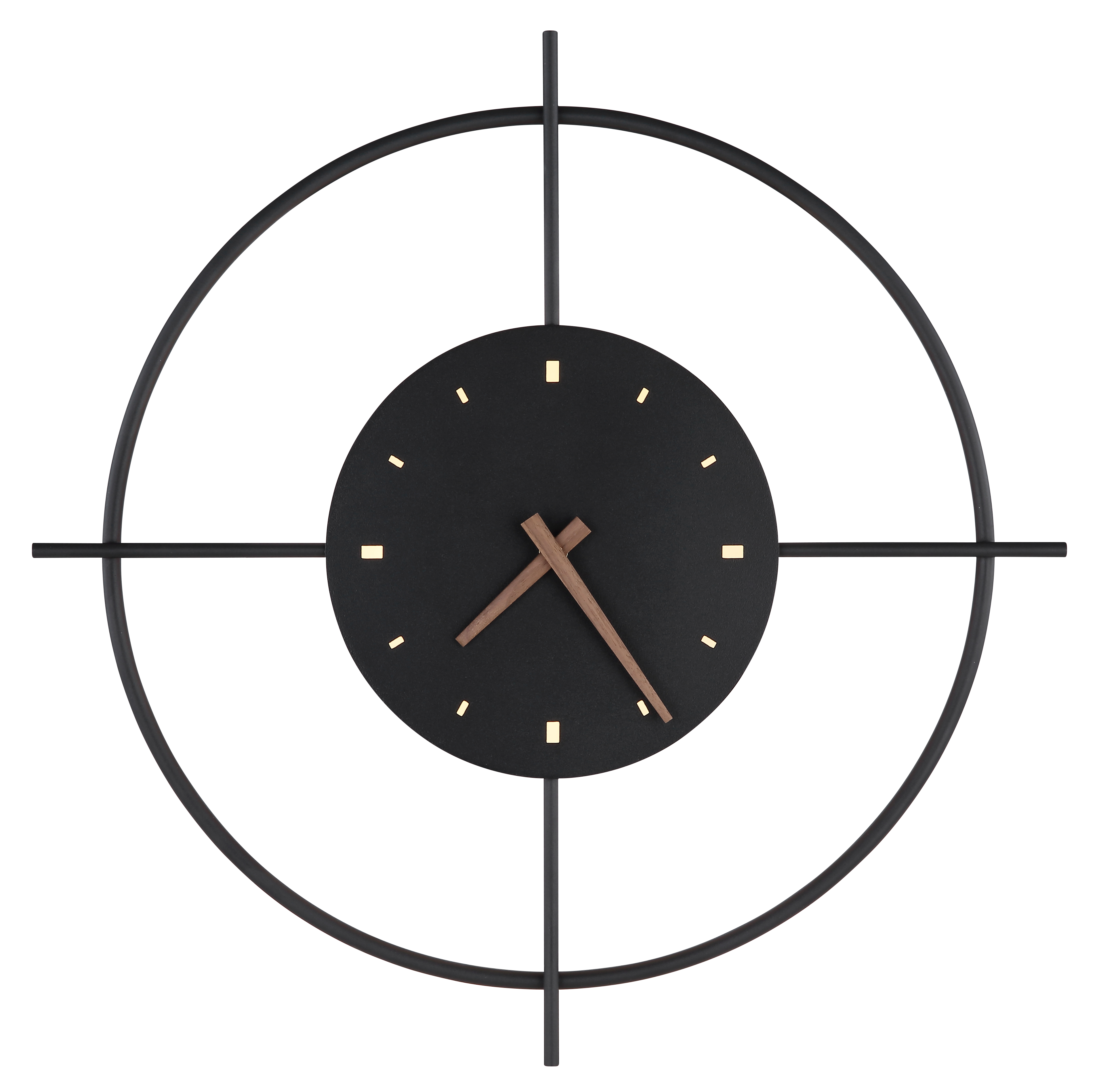 Wanduhr - schwarz, Acryl opal, rund