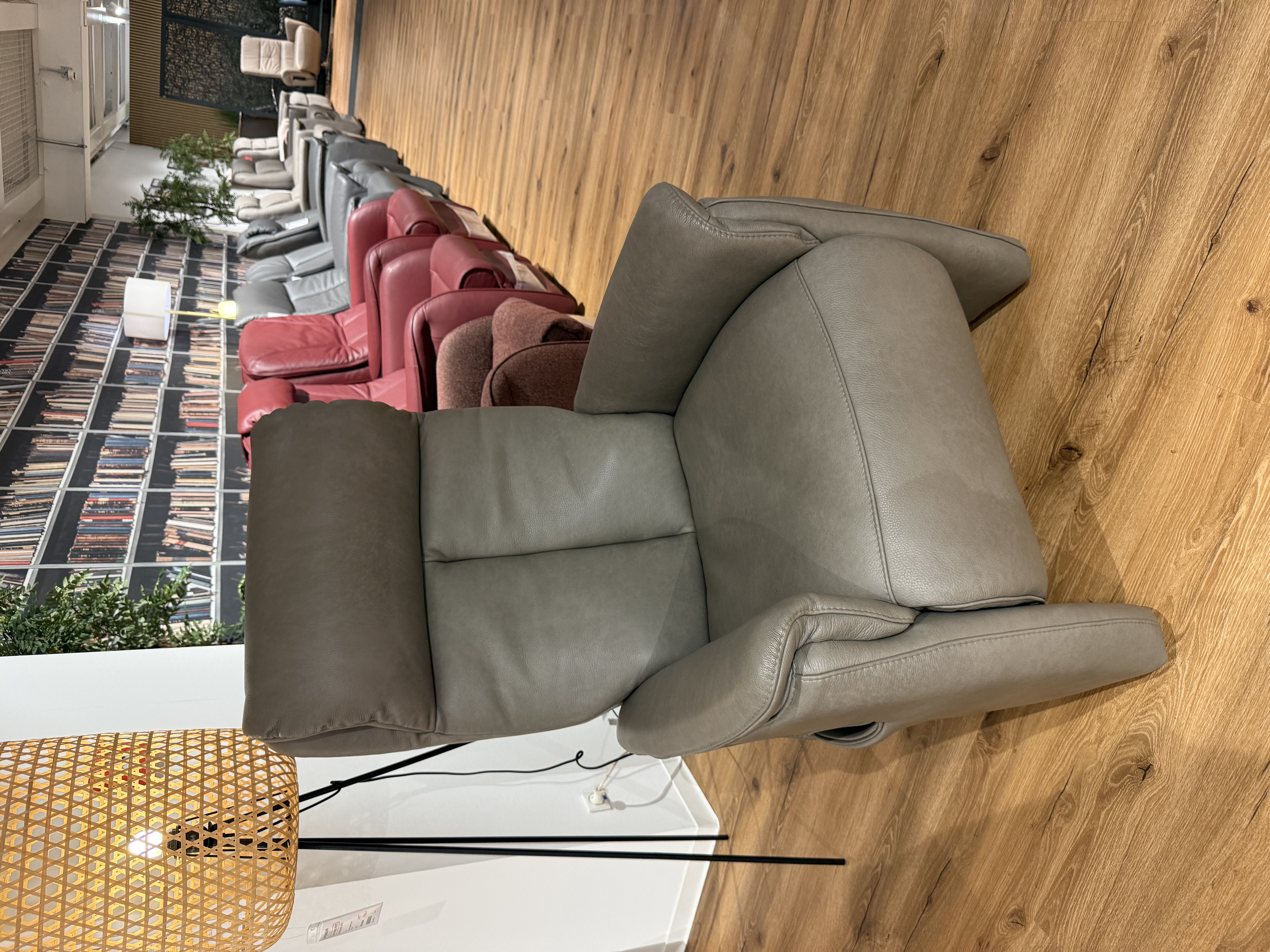 TV-Sessel, Leder smoke  - EM Gotha