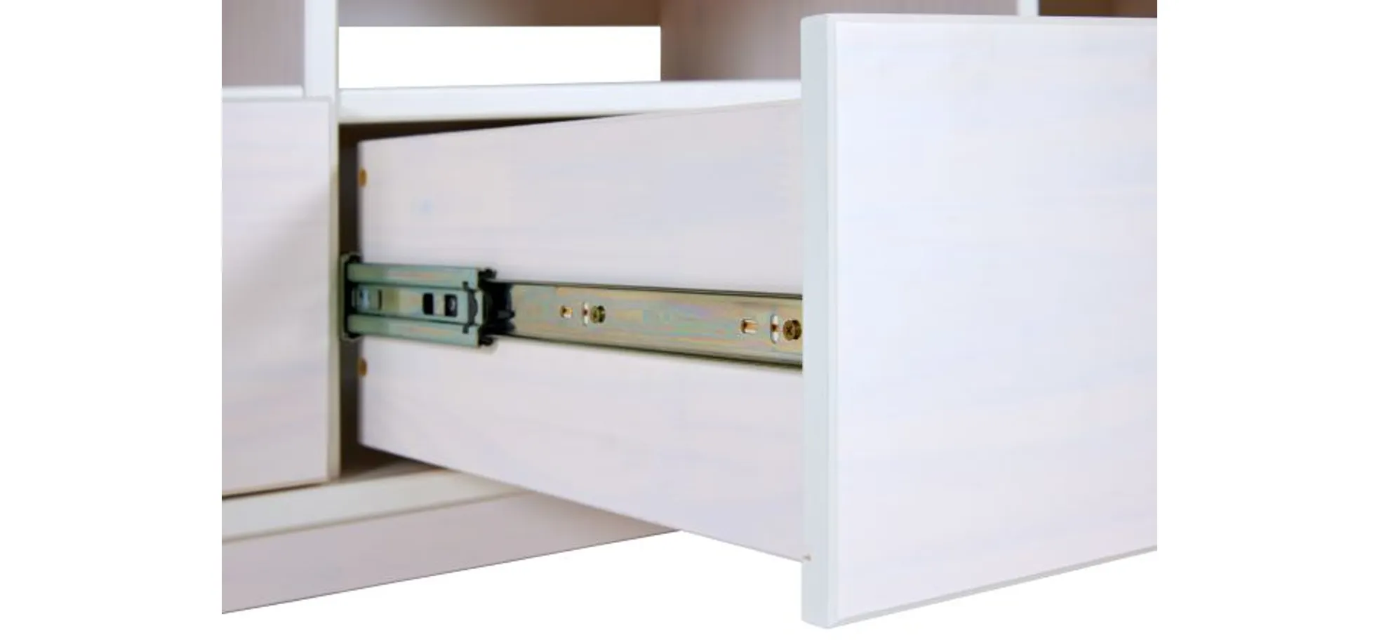 TV-Lowboard - B ca. 166 cm, Weiß, Oak Colori