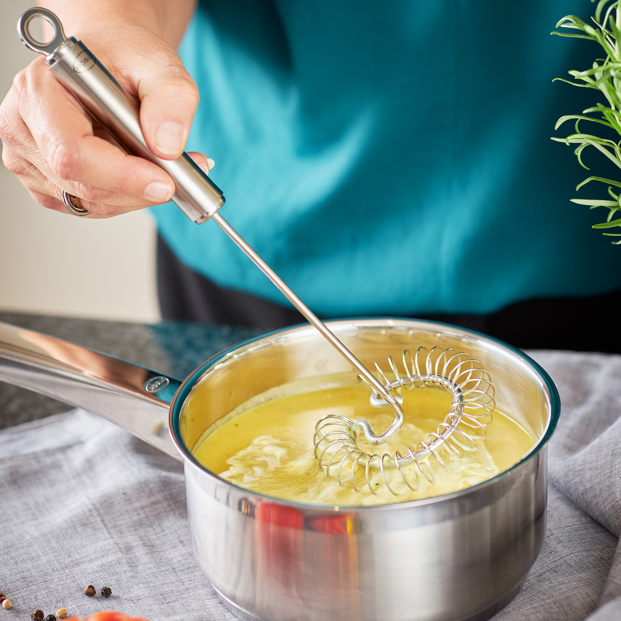 RÖSLE, Spiralbesen 27 cm - Edelstahl