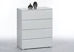 Kommode, weiß MDF hochglanz - BRICE