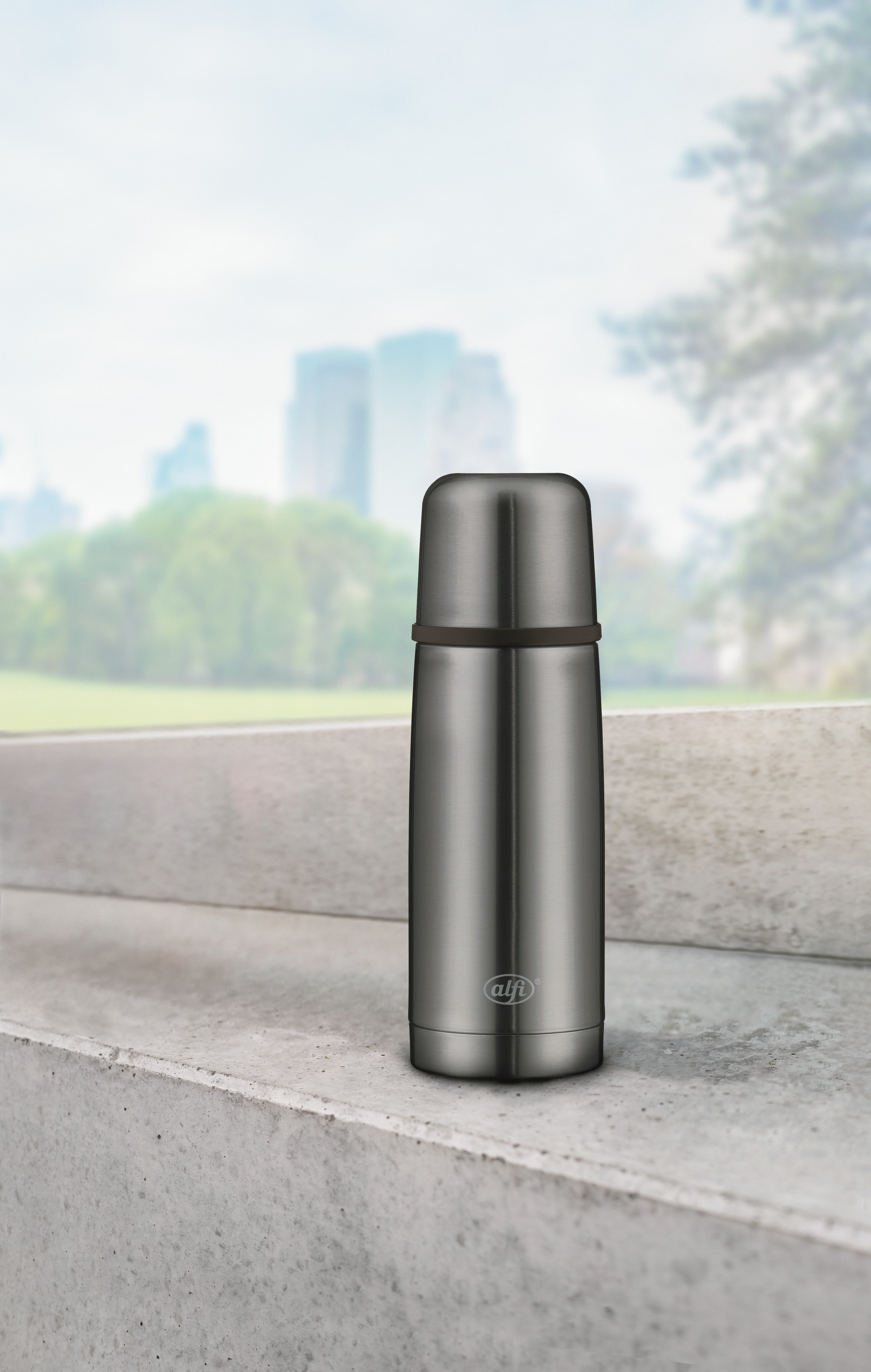 Isolierflasche cool grey mat 0,35l - ISOTHERM PERFECT AV