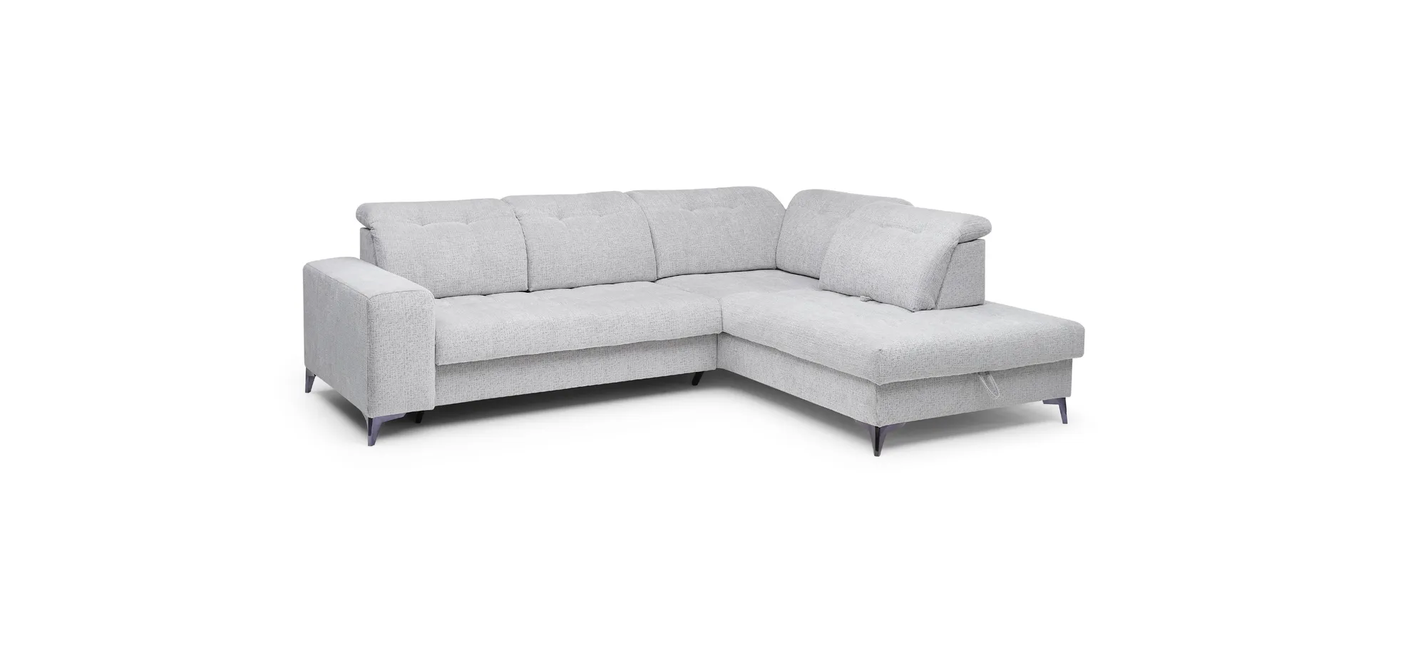 Ecksofa, light grey - Elty