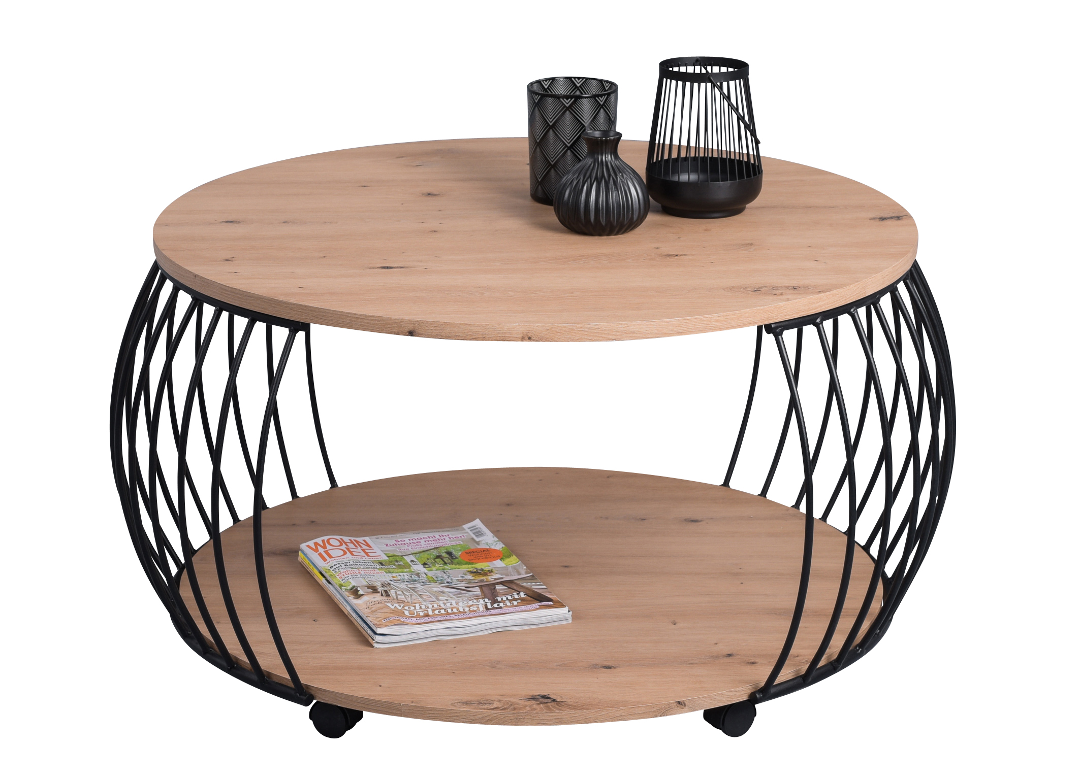 Couchtisch, Dekor Artisaneiche, Ø 60 cm - MYTREND 237