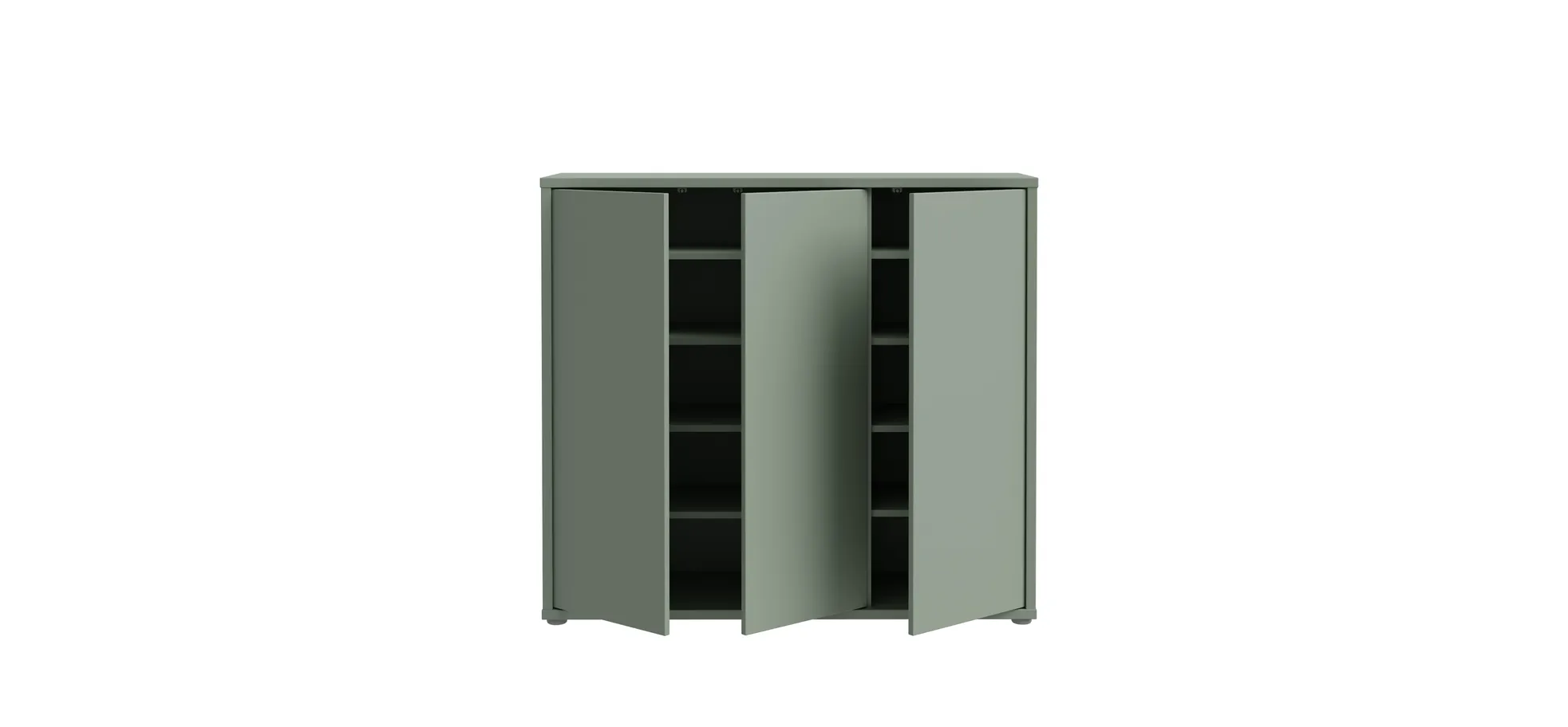 Schuhschrank, Salbei, 3 Türen - Faid