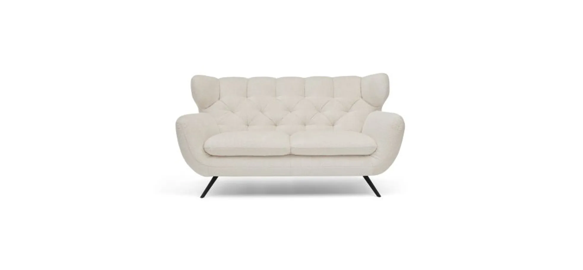 Sofa CHIRA - 2,5-Sitzer, Stoff, Creme