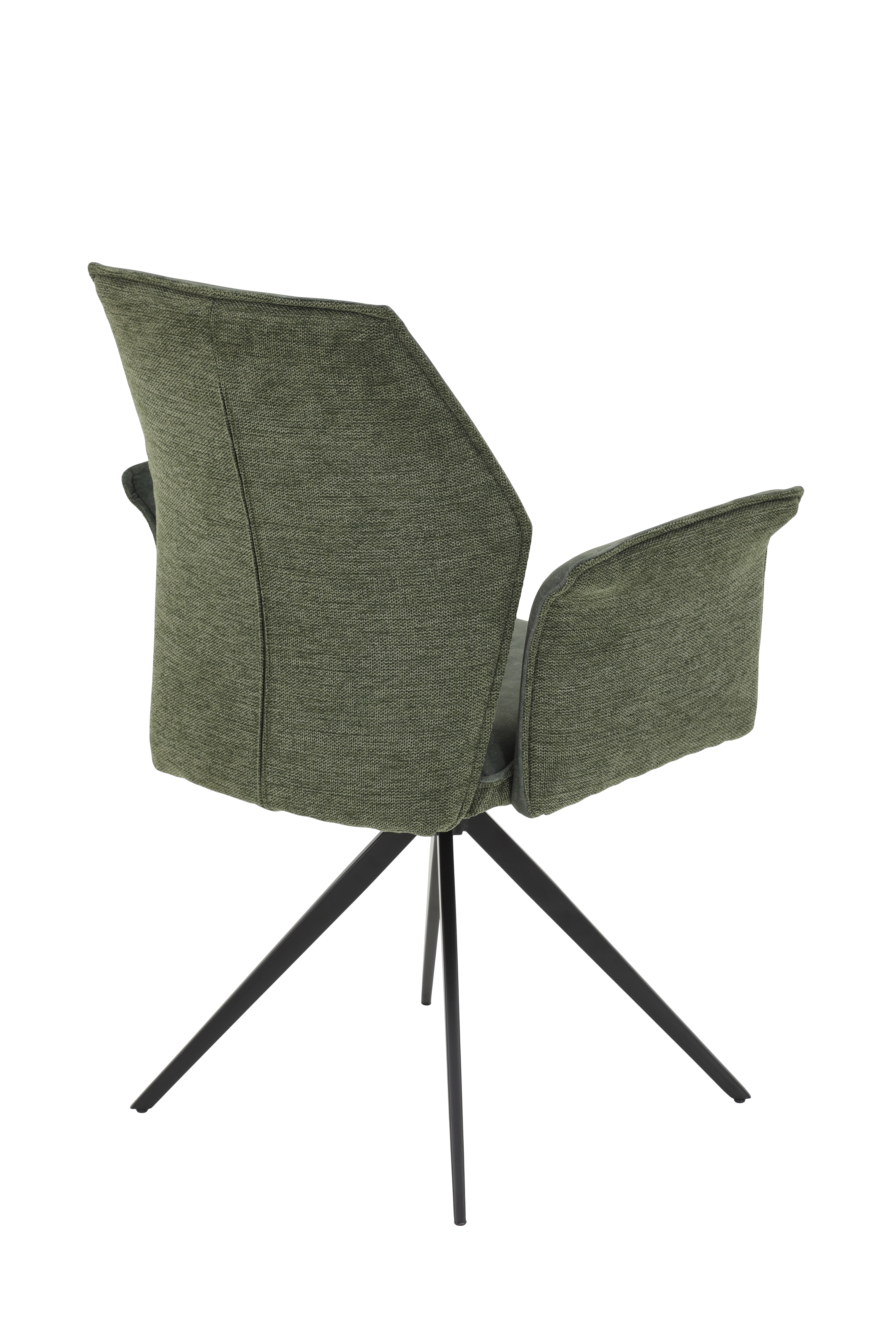 Sessel, Bezug grün, Gestell schwarz - MyTrend358