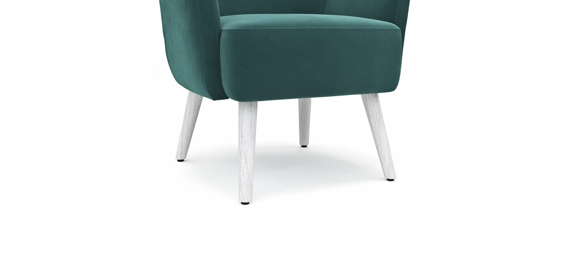Sessel Baldwin - Stoff, Blau