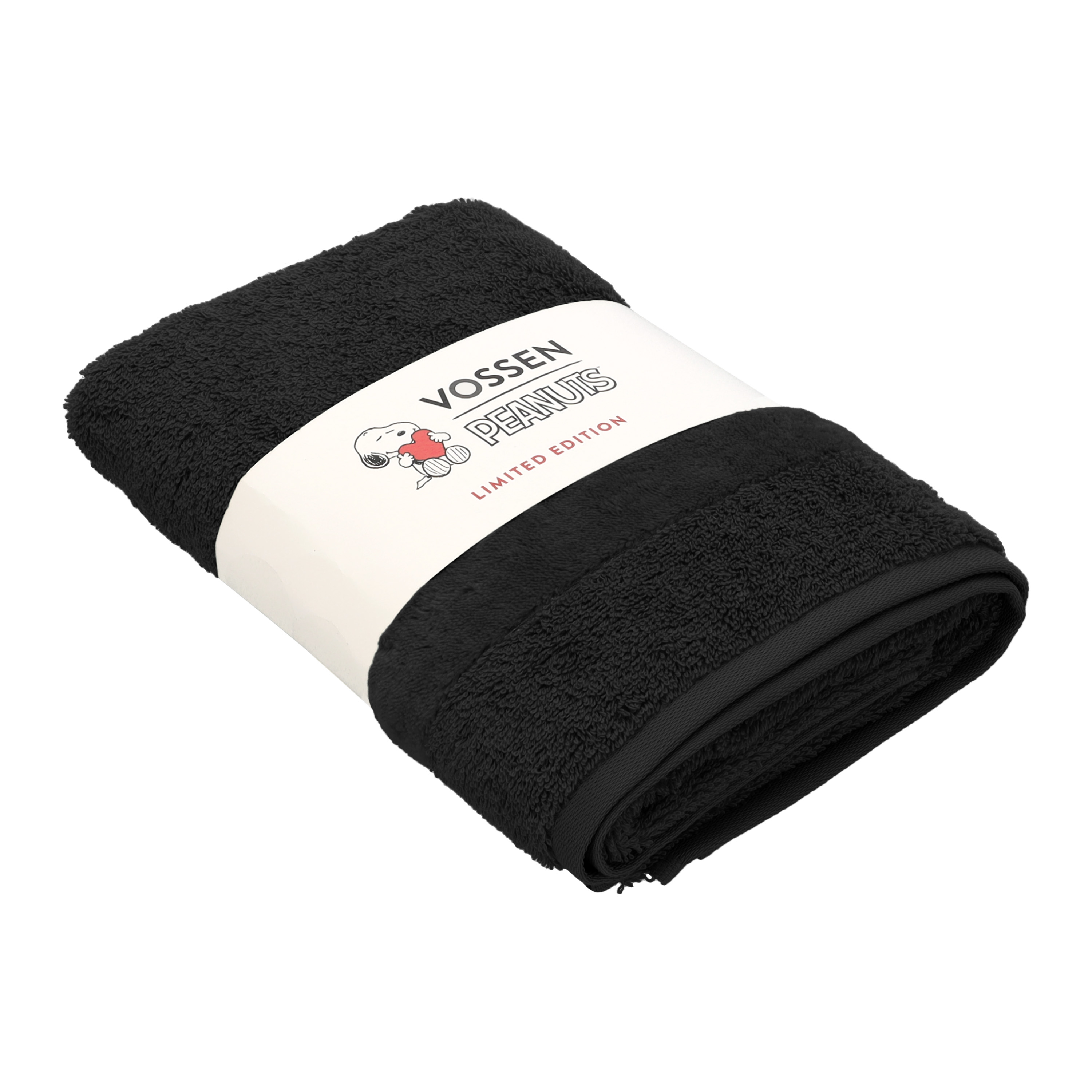 Handtuch Sleepy Snoopy - 50 x 100cm, schwarz