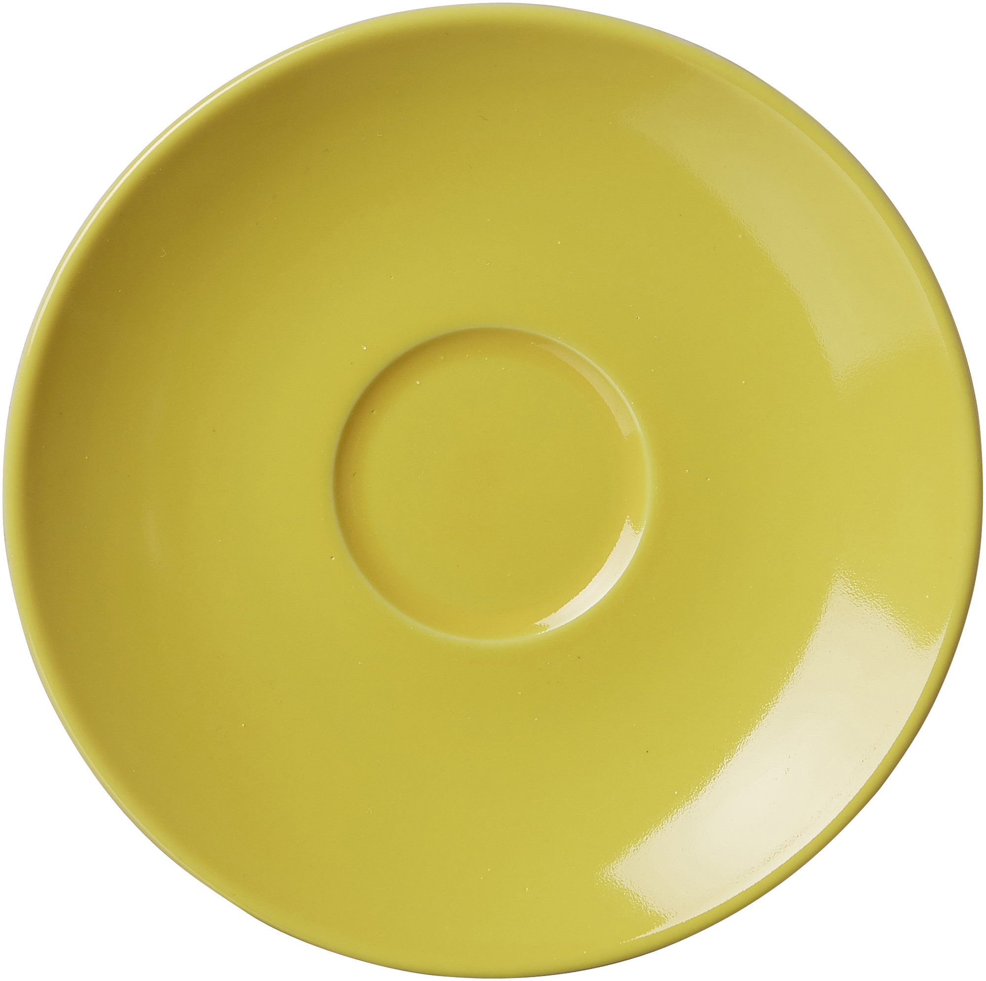 Espresso-Untertasse Doppio Gelb 12 cm - Porzellan, sü