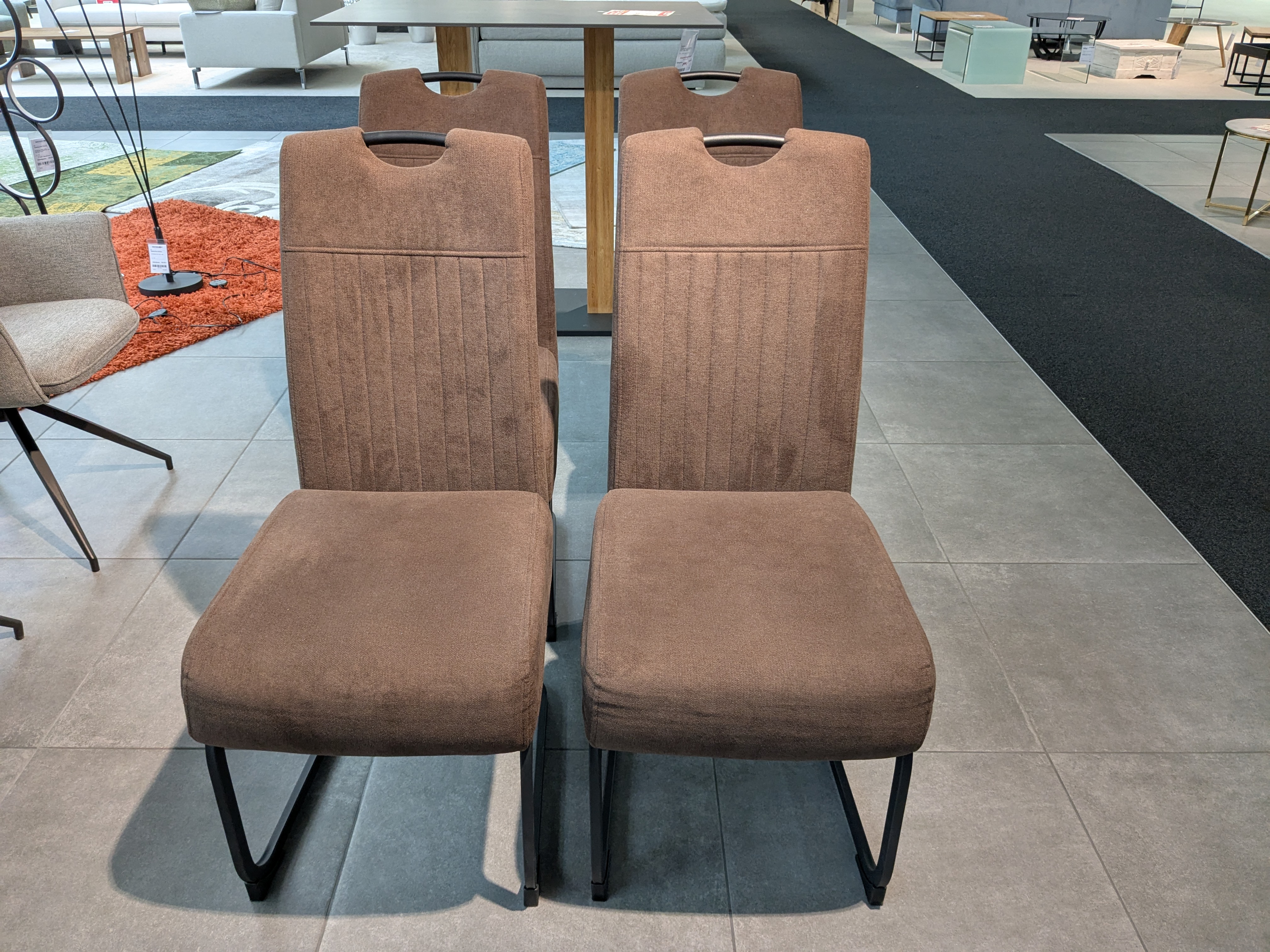 Stuhlsatz, Microfaser braun - Margie