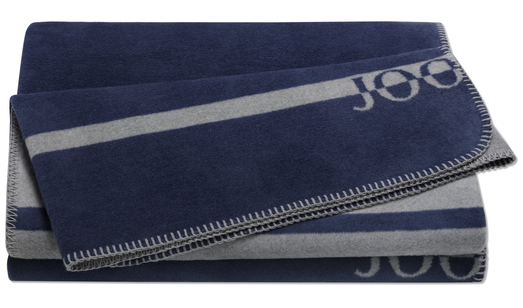 Wohndecke JOOP, 150x200cm, navy - gestreift