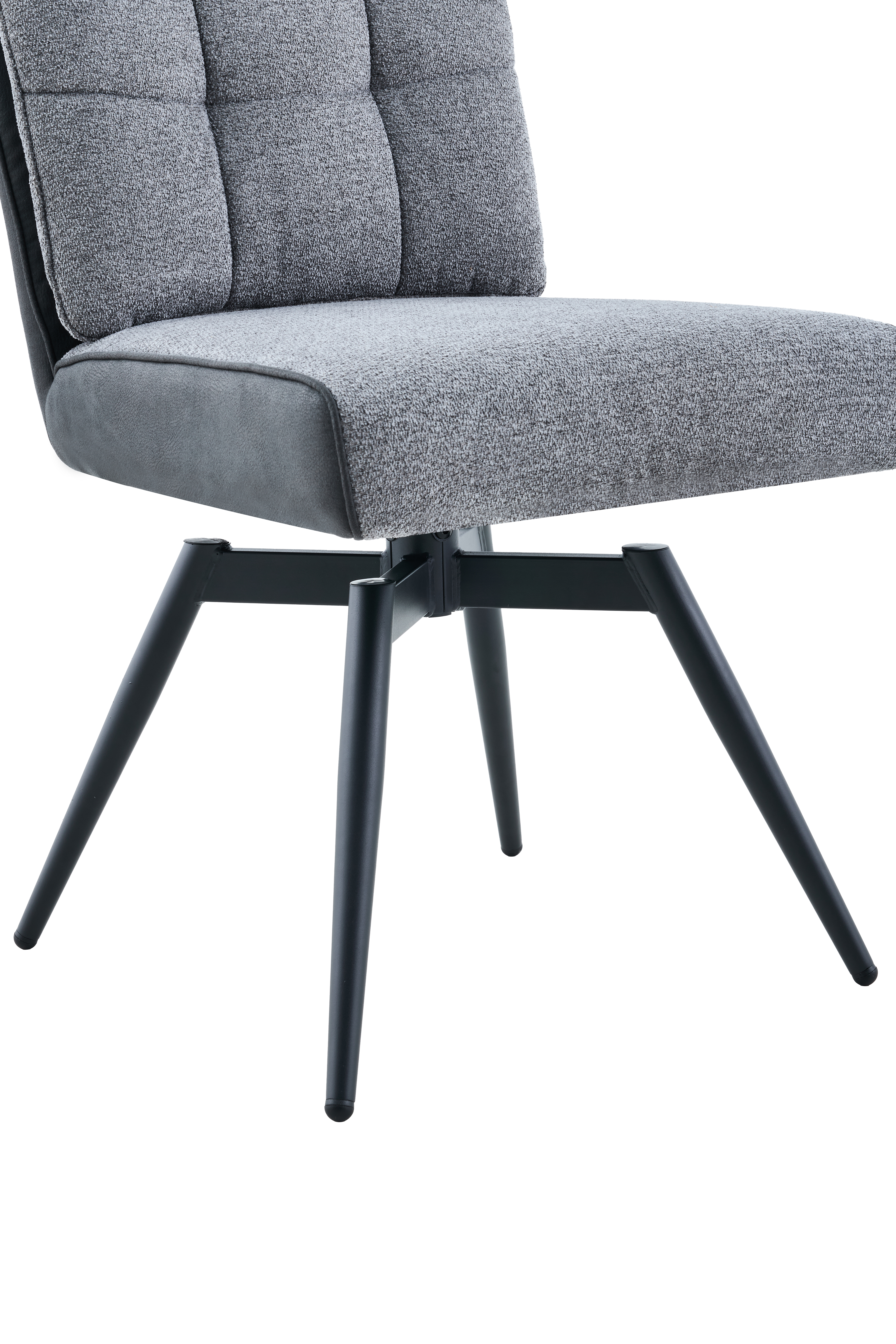 Vierfußstuhl, Microfaser dunkelgrau - MyStyle 4083
