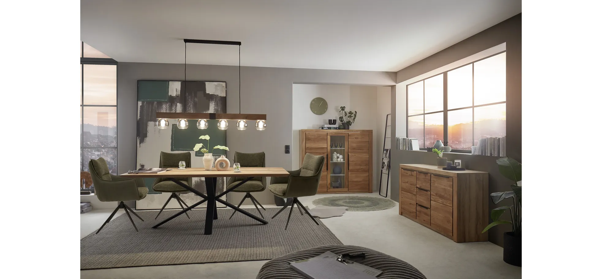 Armlehnstuhl, Bezug Winter moss/Retrobliss - Mandy