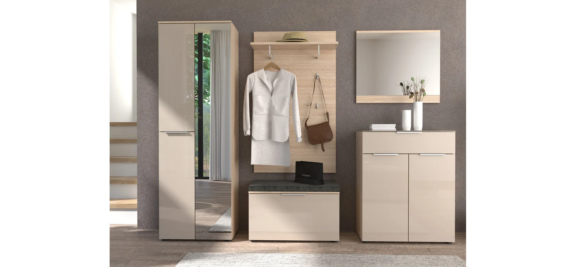 Schuhschrank, Riva Eiche - Ilaria