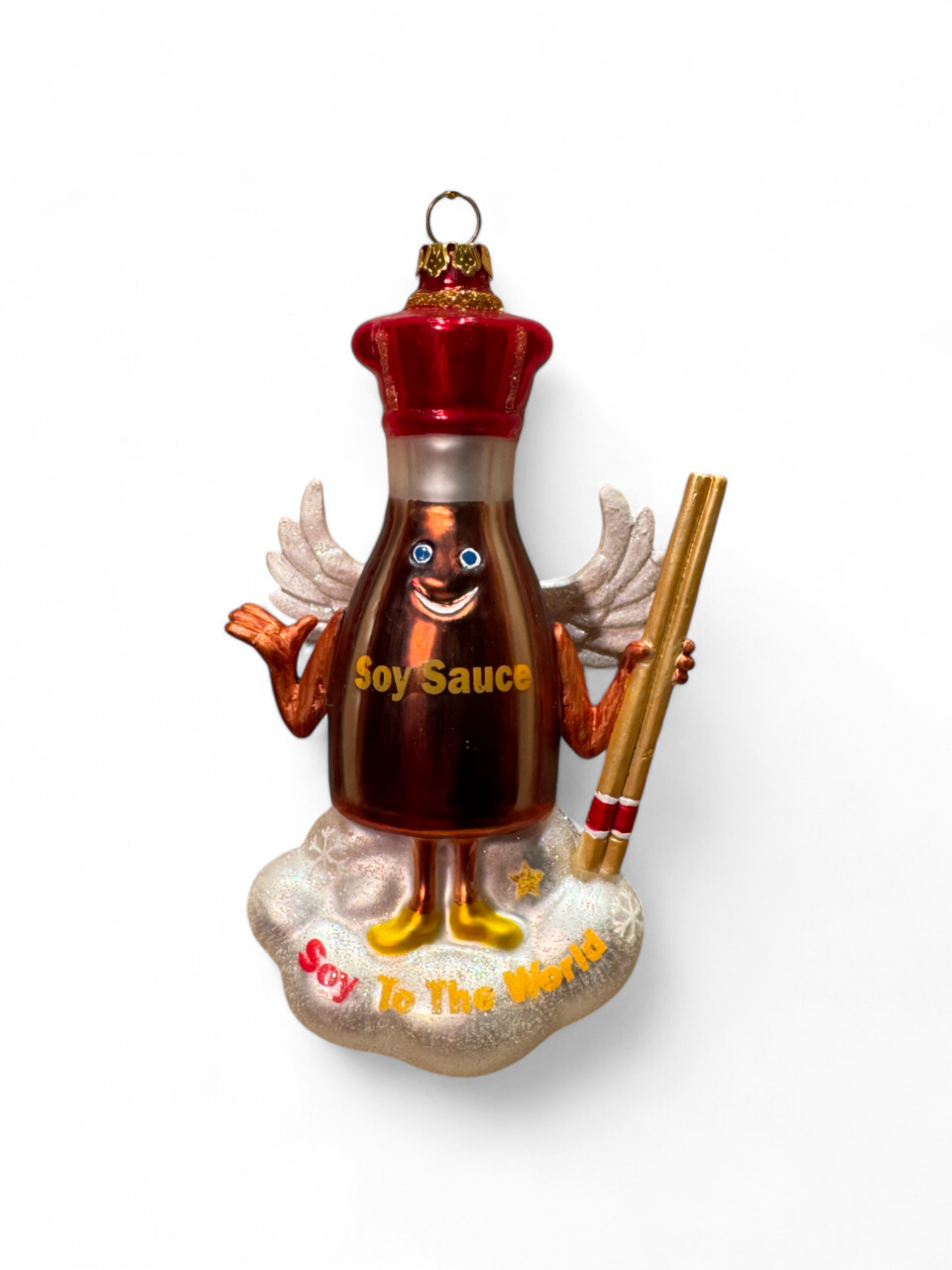 Weihnachtsbaumkugel Soja Sauce Engel - ca. 13cm