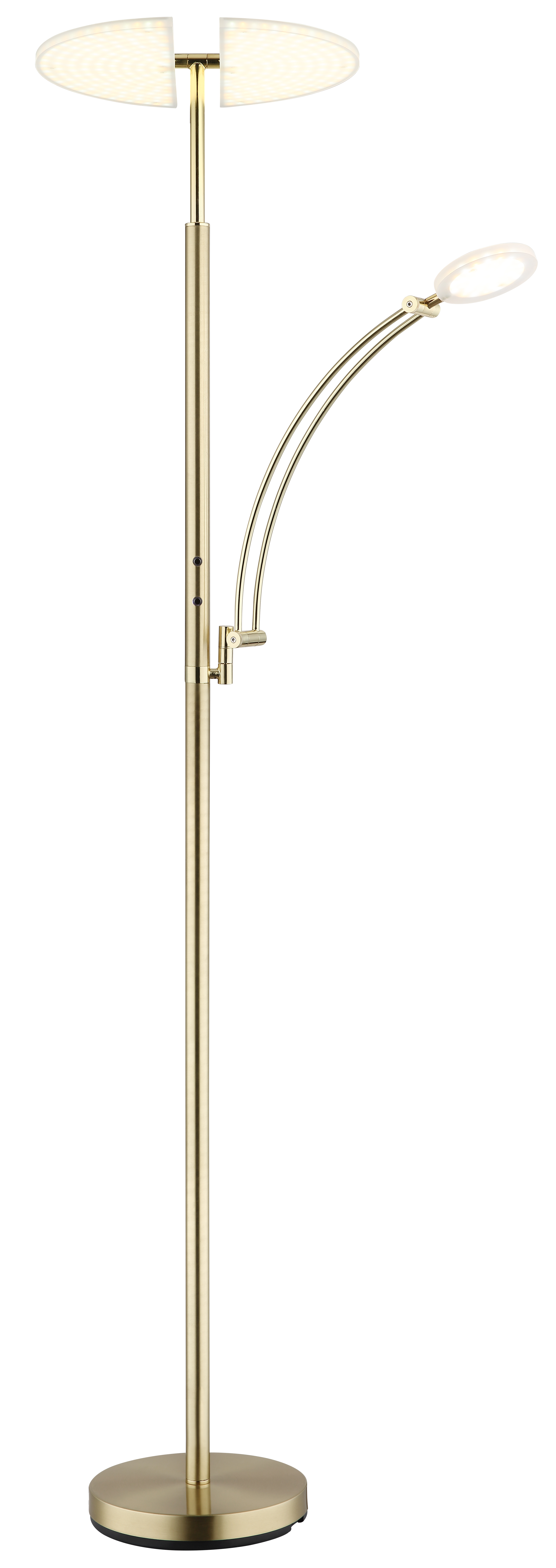 Deckenfluter TIRANA - Metall messingfarben matt, LED