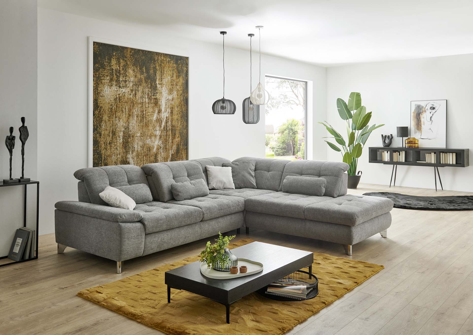 Ecksofa, grau - KS 110922