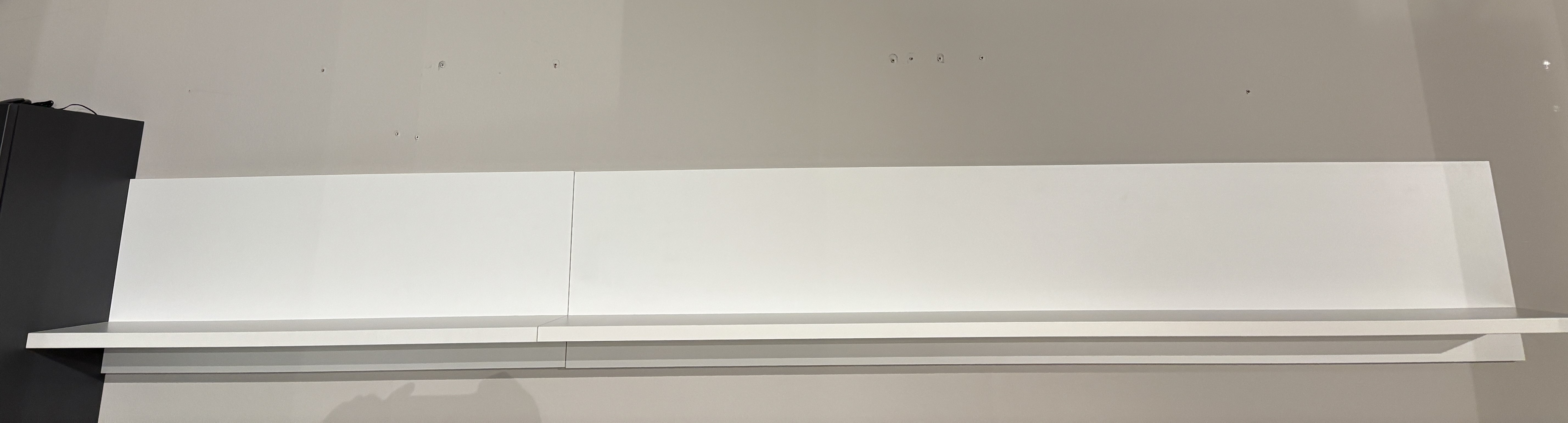 Wohnwand, weiß/graphit matt MDF - INKON