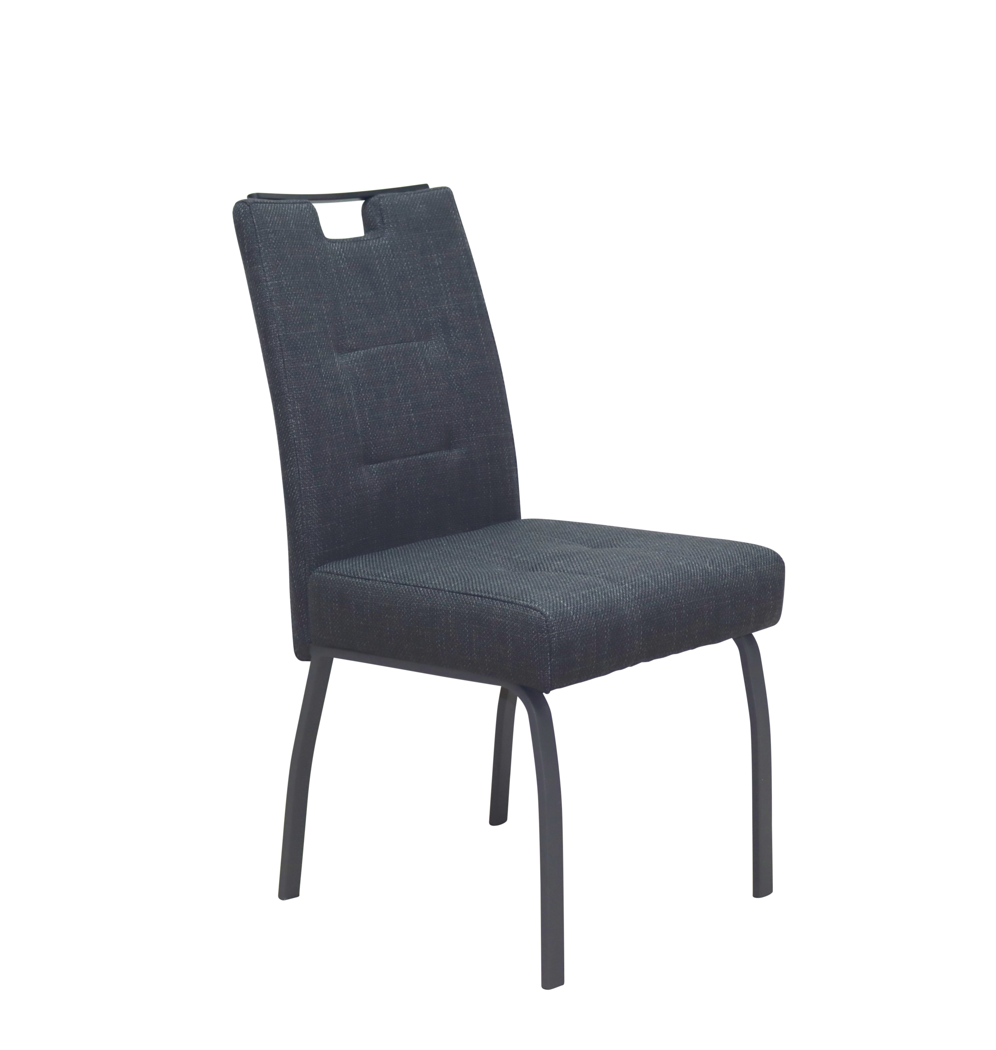 Vierfußstuhl, Webstoff Anthrazit - MyStyle 4014