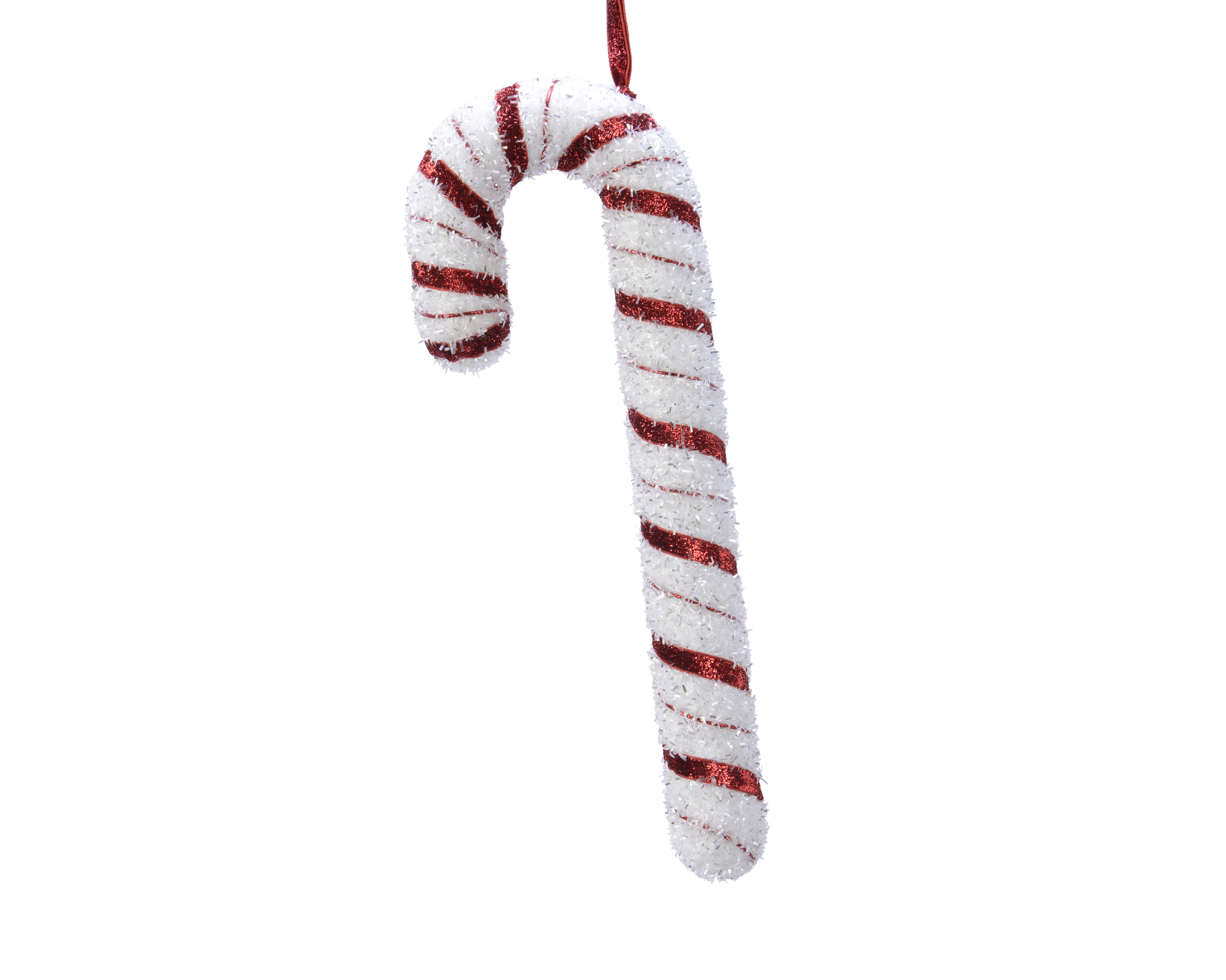 Zuckerstange - rot/weiss, Schaumstoff, Ø4-H34cm