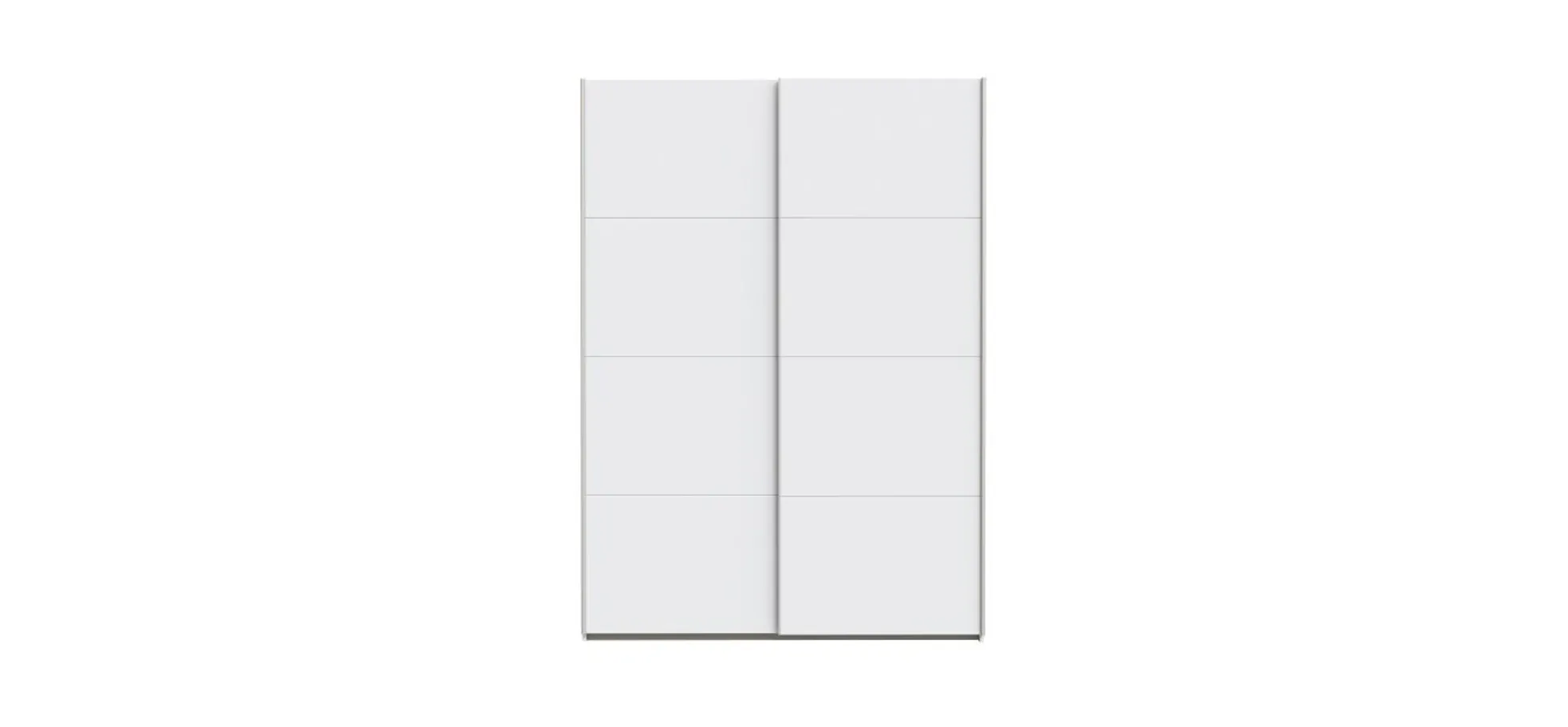 Schwebetürenschrank FREDDY 2- B ca. 150 cm, Weiß