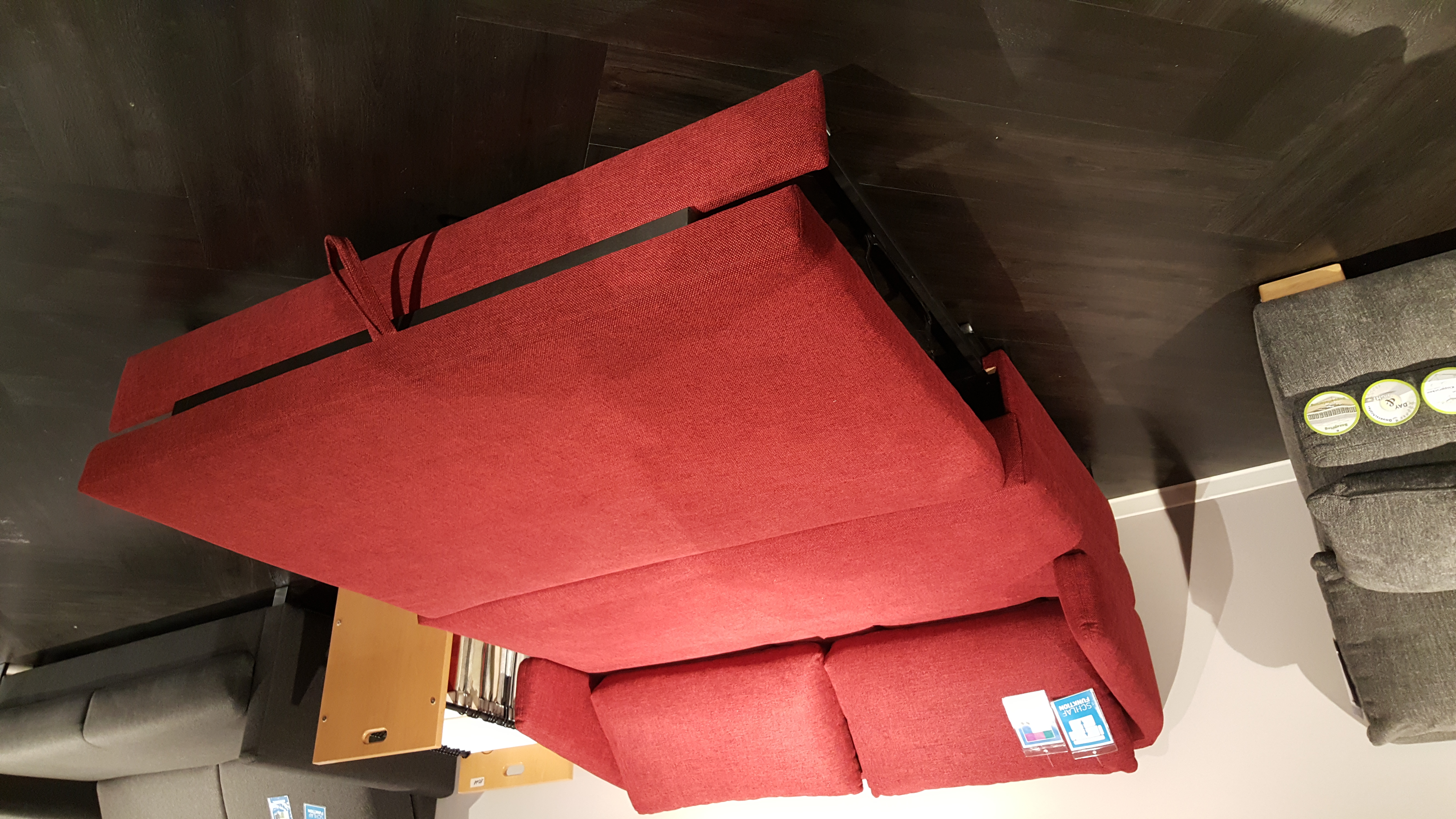 Funktionssofa, Stoff bordeaux rot  - LS24 Letoni