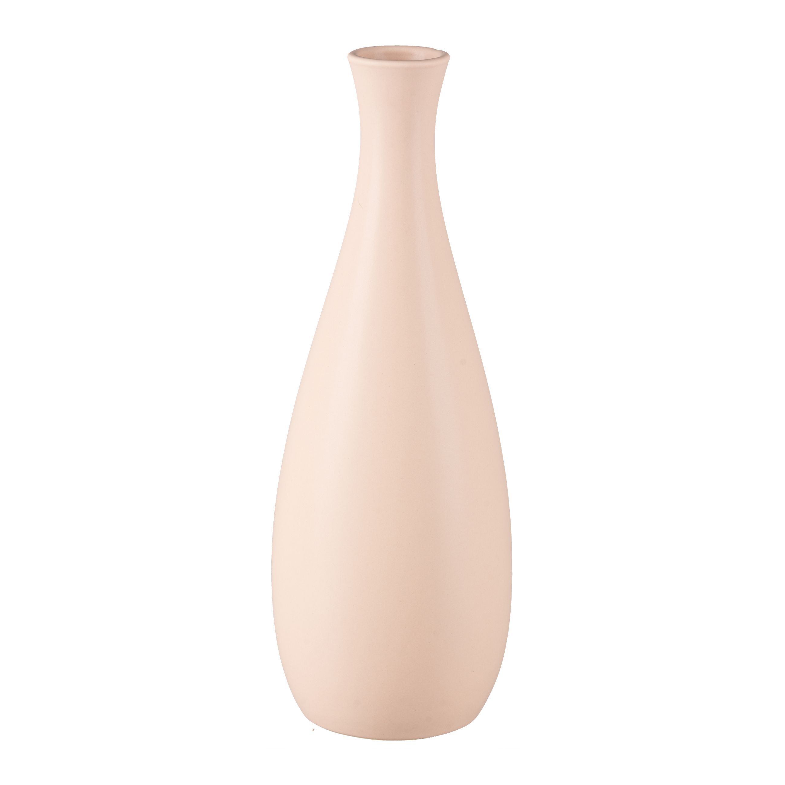 Vase - Porzellan Vase BAHIA, 30x10,5x10,5cm, Apricot