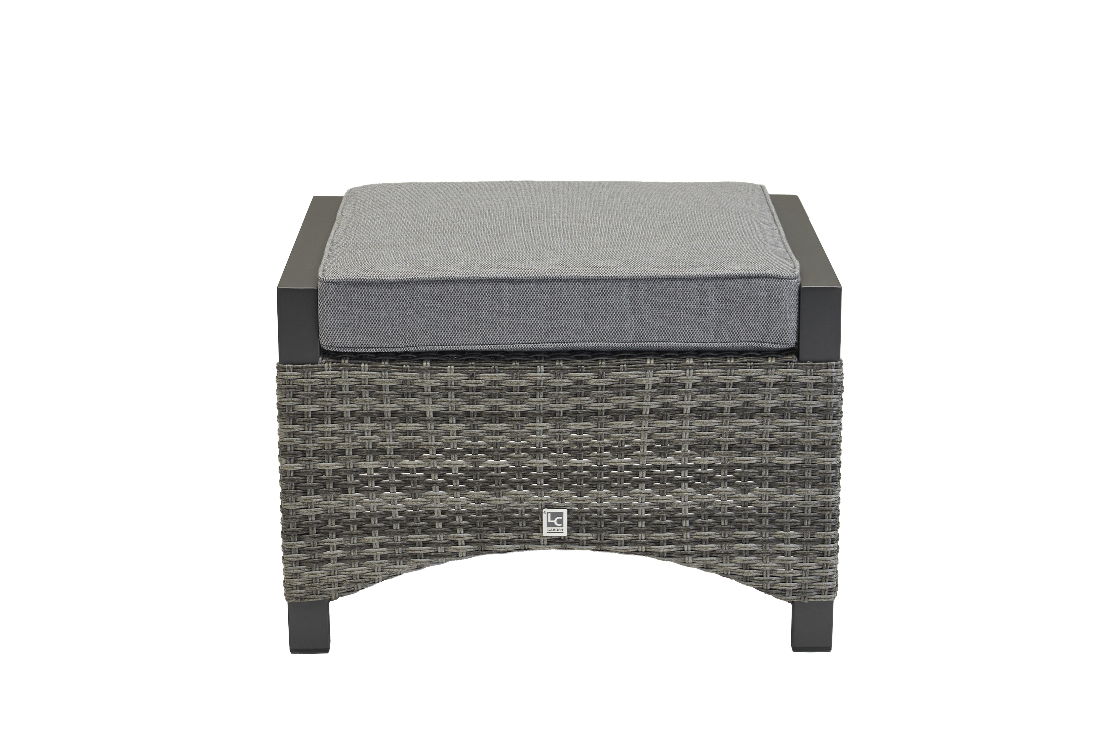 Living Hocker, Geflecht anthrazit - Keramo-Vivera