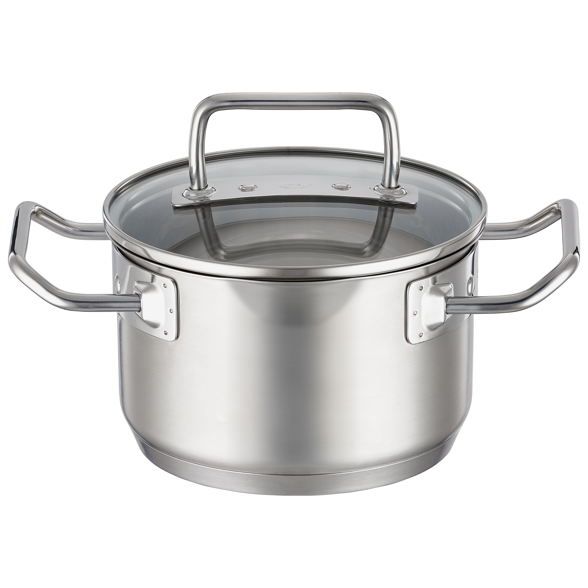 RÖSLE, Kochtopf mit Deckel Ø 16cm EXPERTISO - Edelstahl, Glas Sodalime getempered