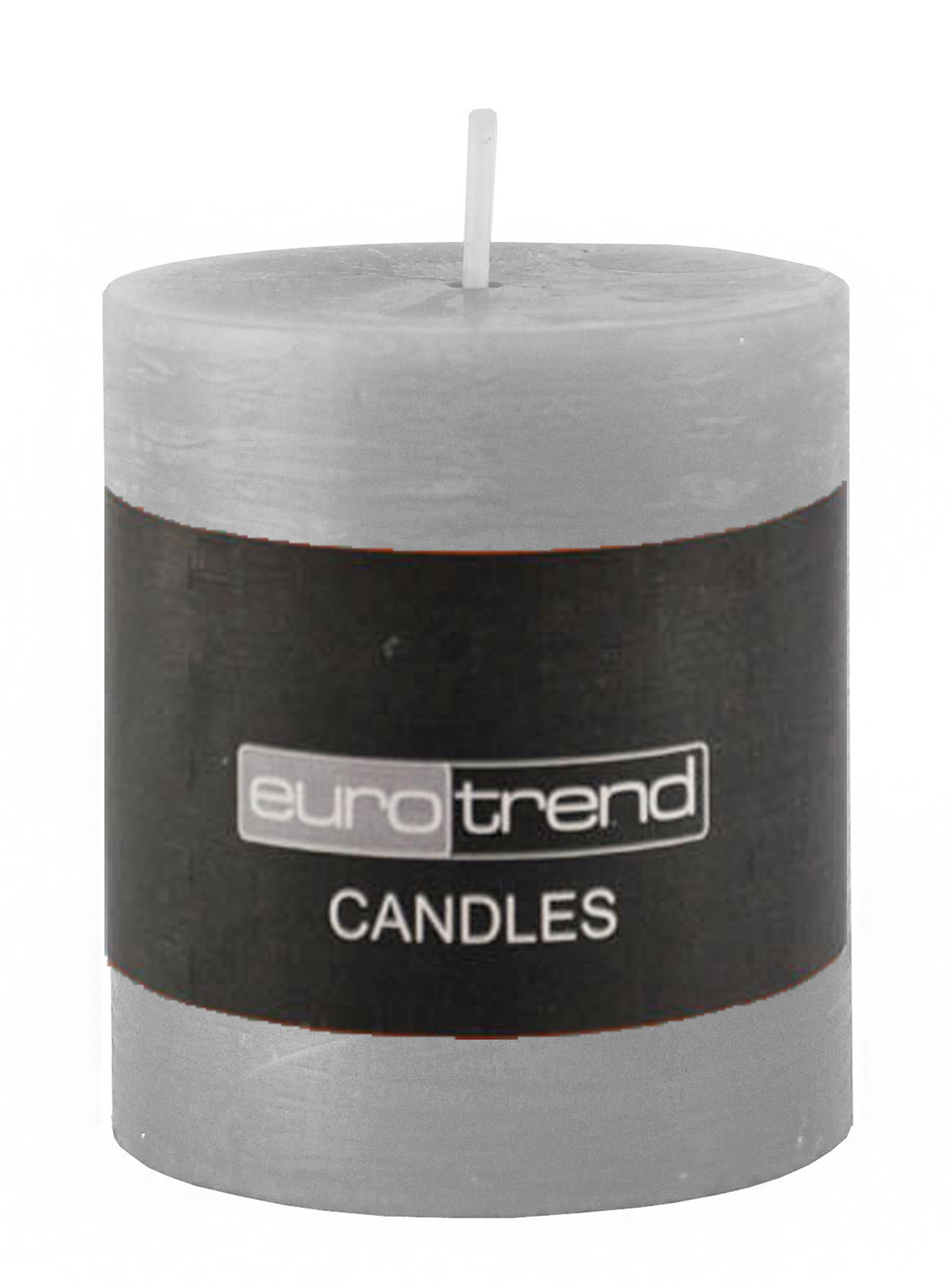 Cylinderkerze Rusti - steingrau 3,8cm Ø, 5cm Hoch