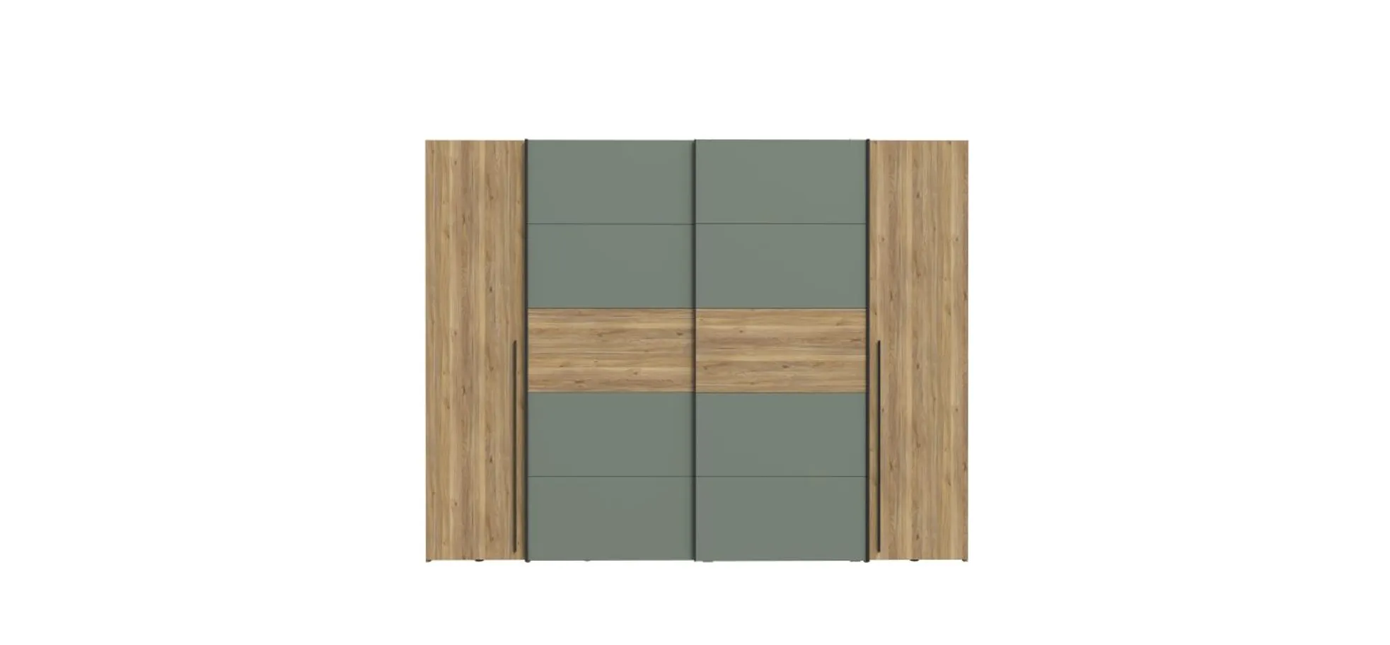 Kleiderschrank, Eiche, Salbei - Fahda